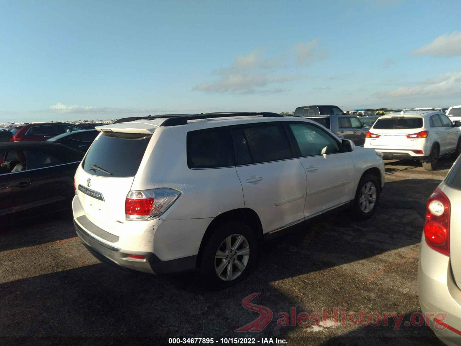 5TDBK3EH4CS117875 2012 TOYOTA HIGHLANDER