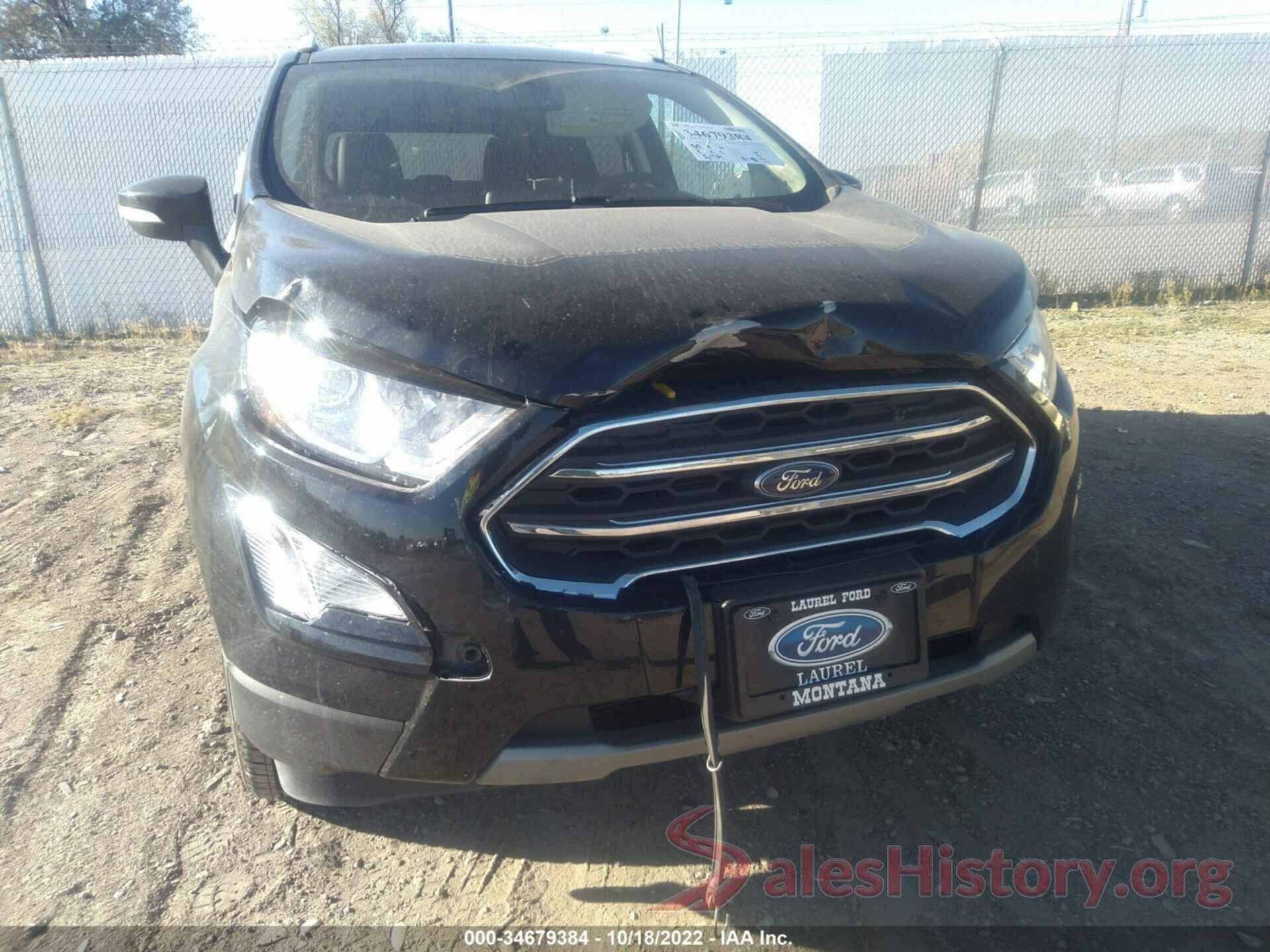 MAJ6S3KLXNC465281 2022 FORD ECOSPORT