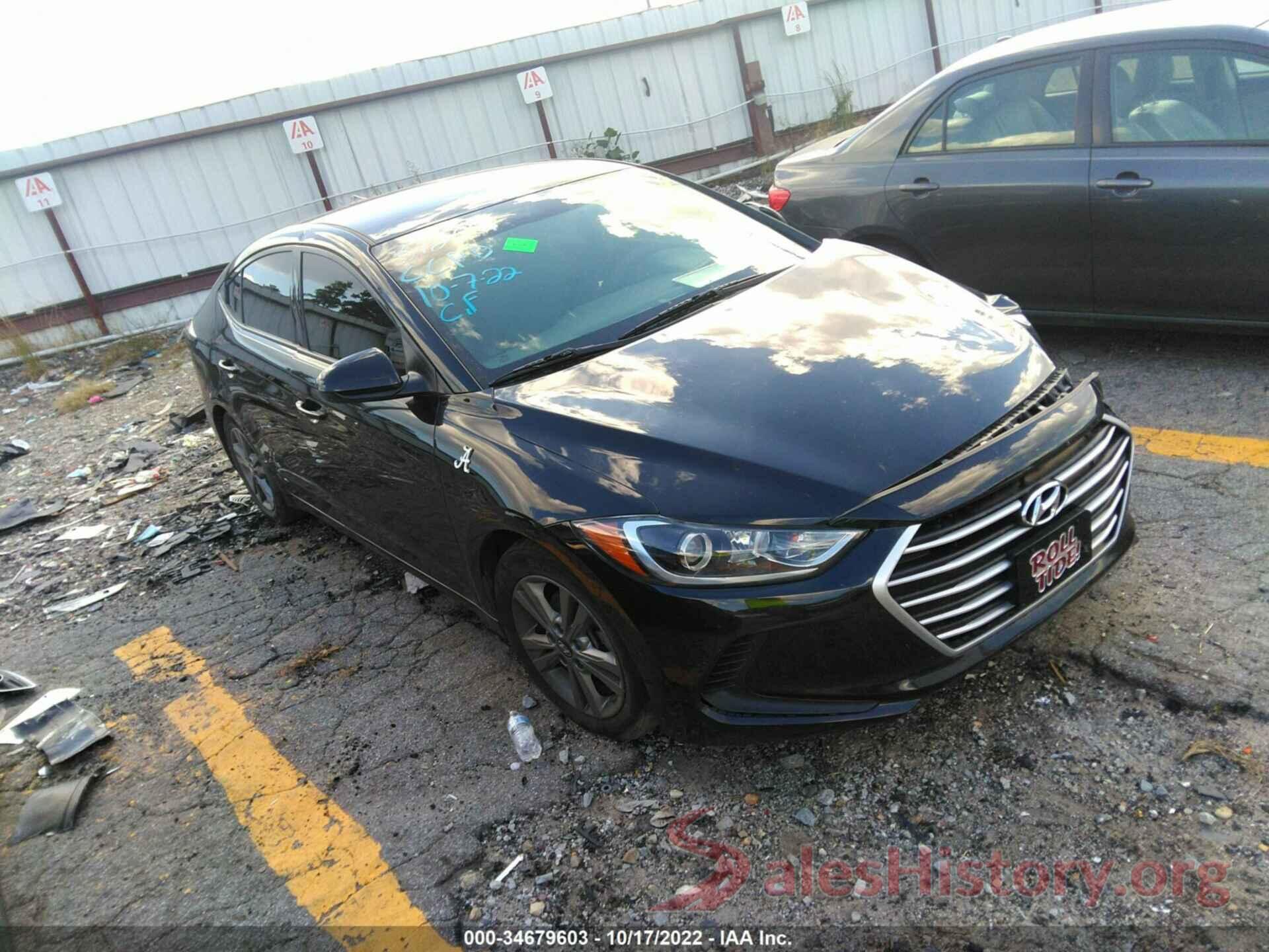 5NPD84LF3JH372051 2018 HYUNDAI ELANTRA