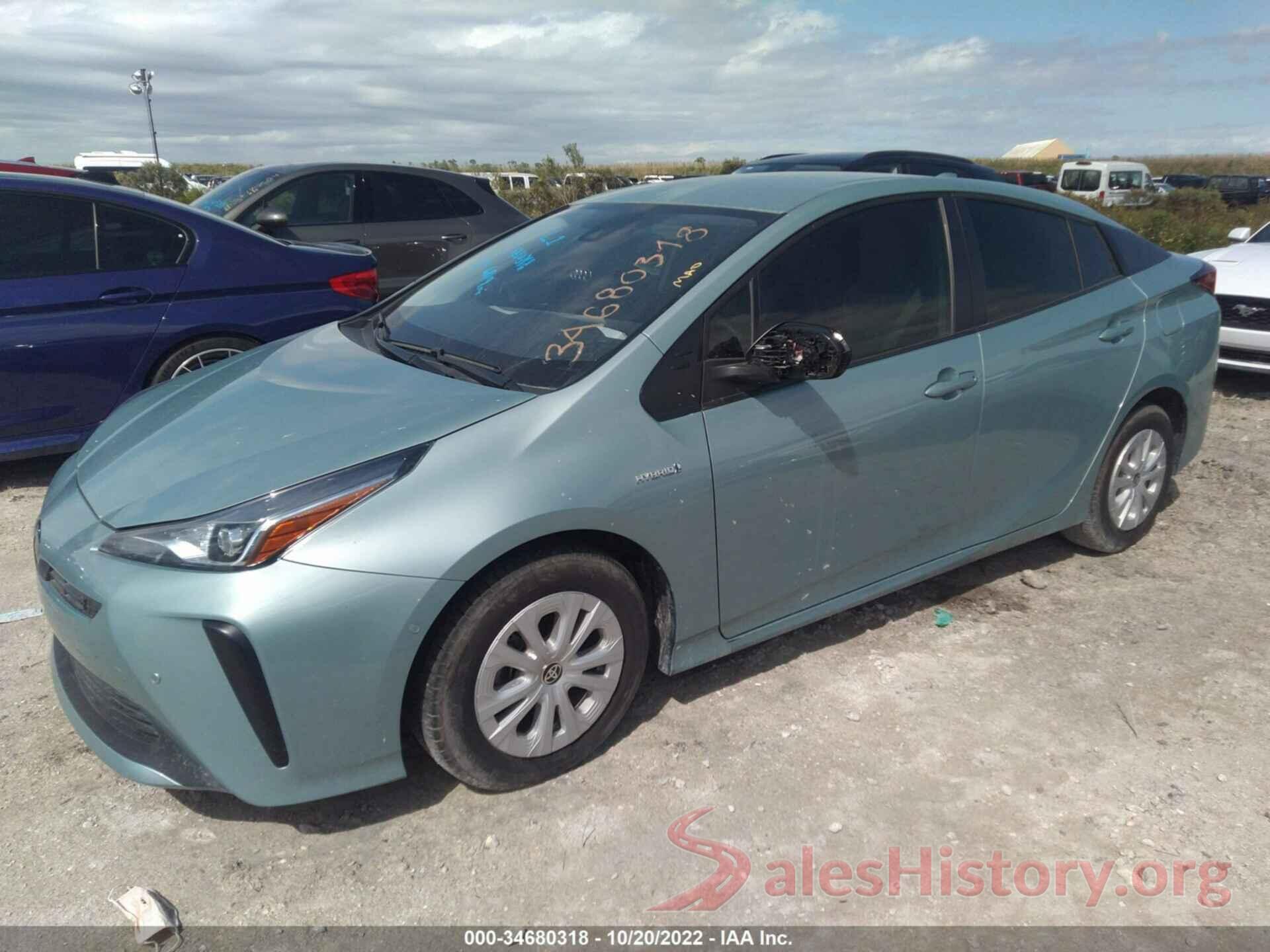 JTDKAMFU6N3156413 2022 TOYOTA PRIUS