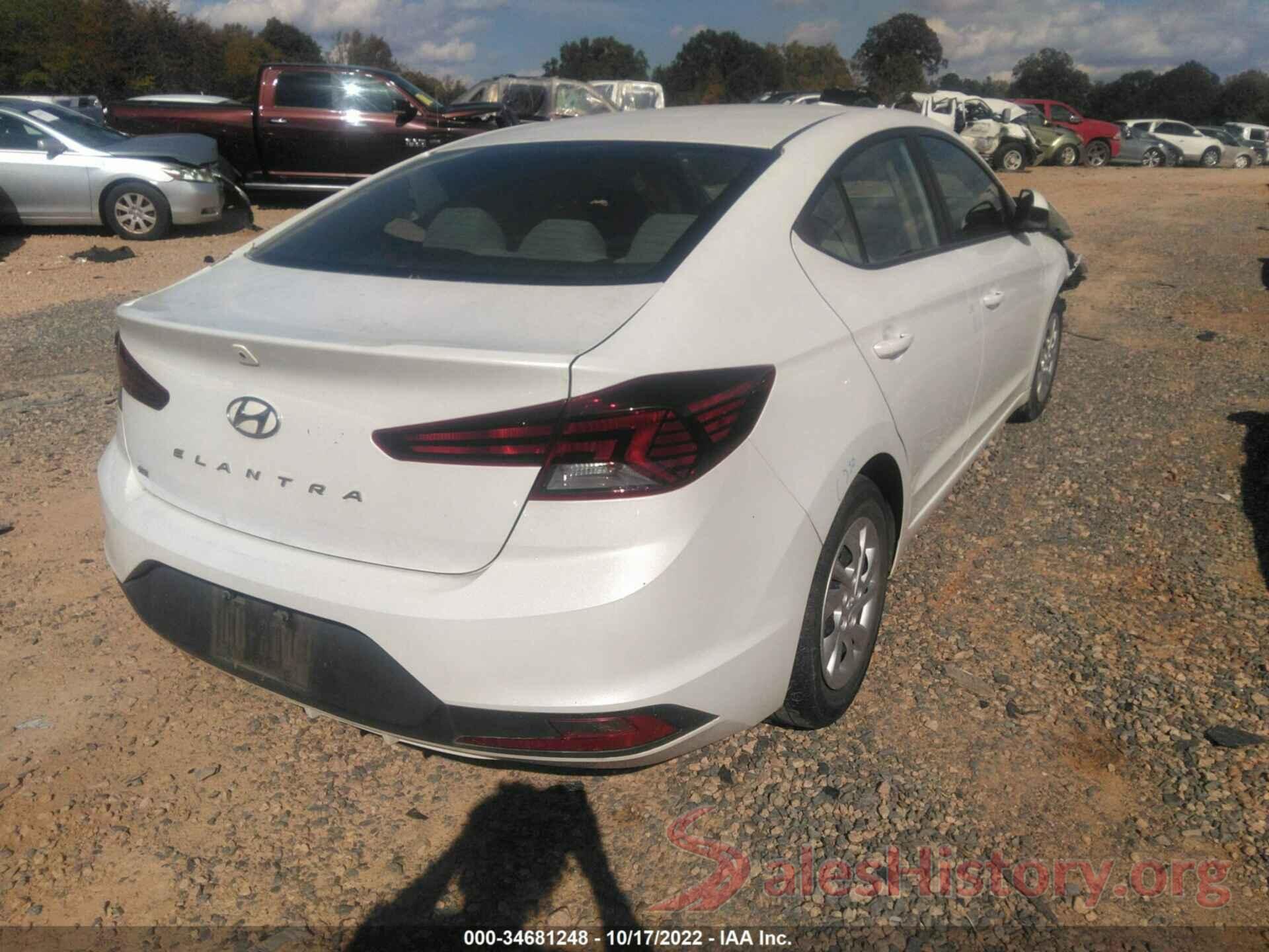 5NPD74LF1LH558757 2020 HYUNDAI ELANTRA