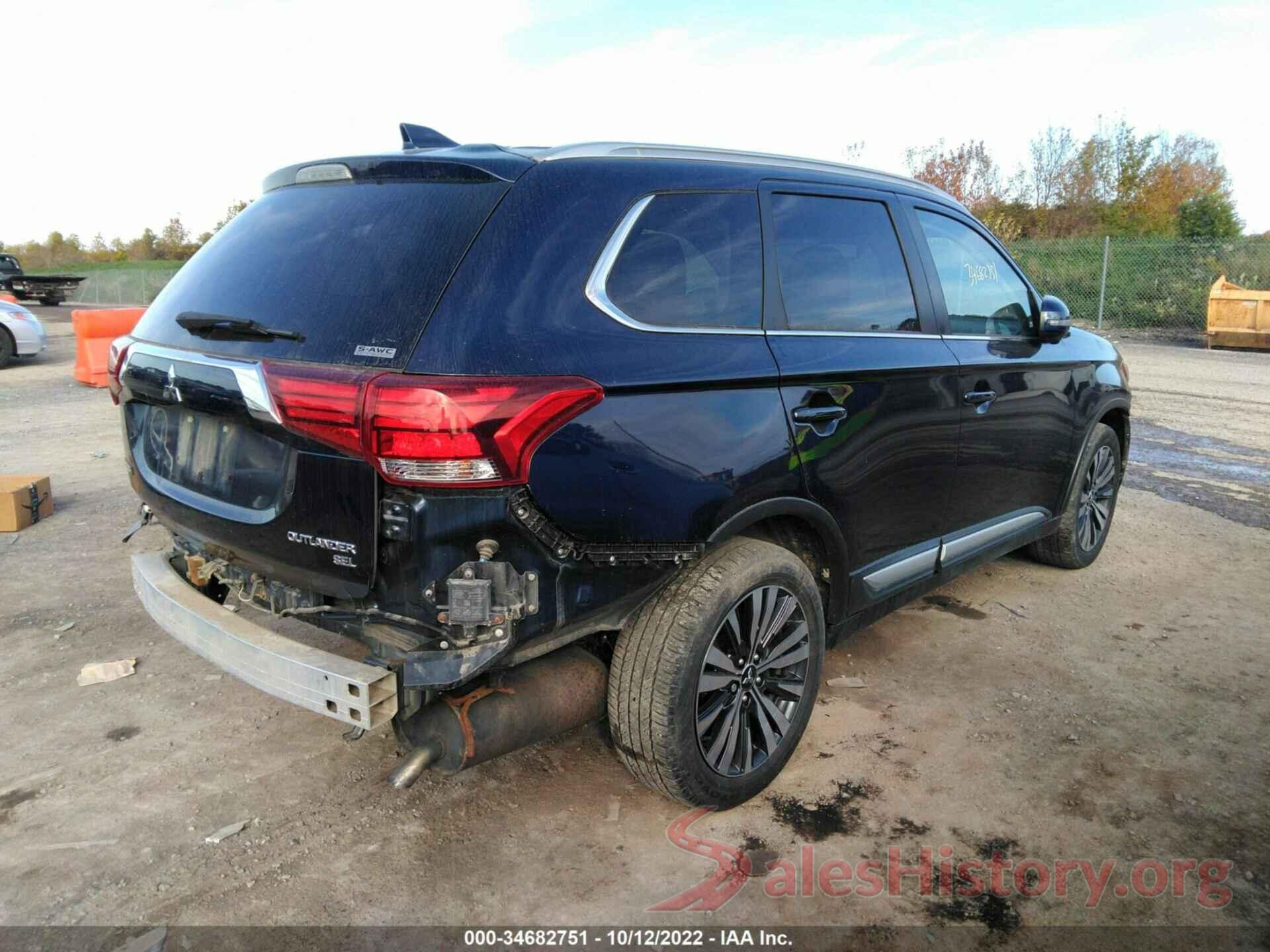 JA4AZ3A31KZ005043 2019 MITSUBISHI OUTLANDER