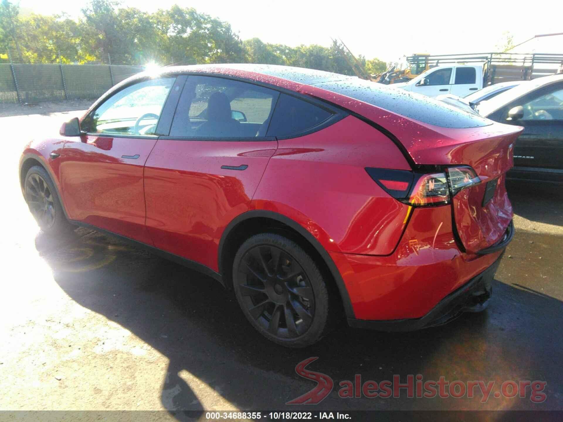 5YJYGDED9MF123076 2021 TESLA MODEL Y