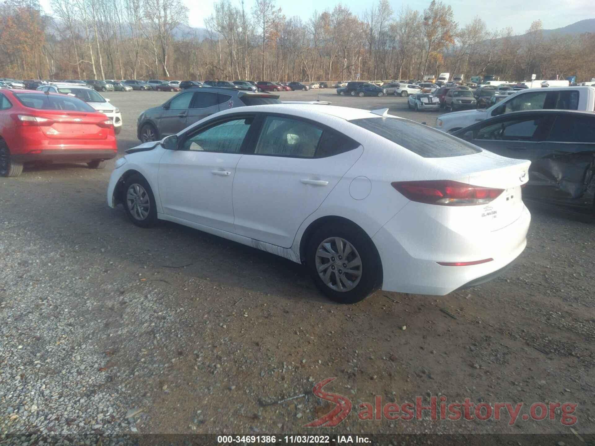 5NPD74LF6HH208578 2017 HYUNDAI ELANTRA