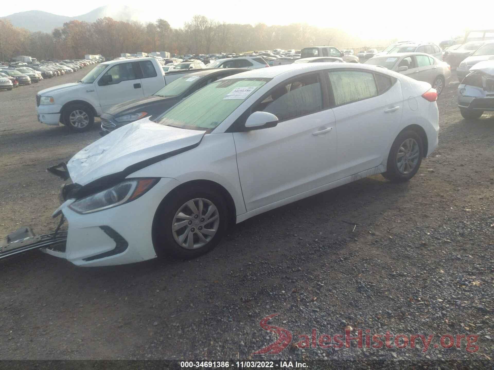 5NPD74LF6HH208578 2017 HYUNDAI ELANTRA