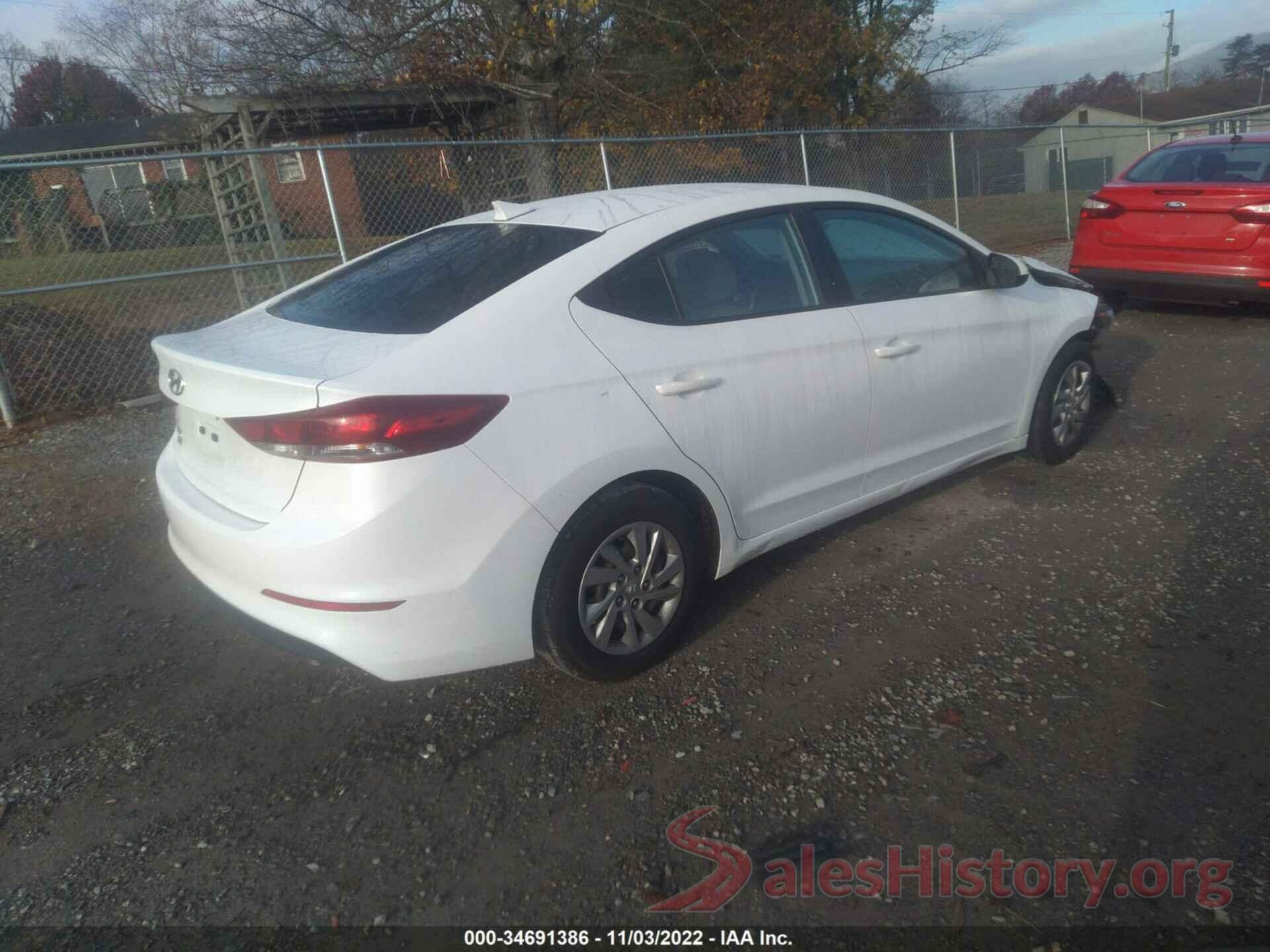 5NPD74LF6HH208578 2017 HYUNDAI ELANTRA