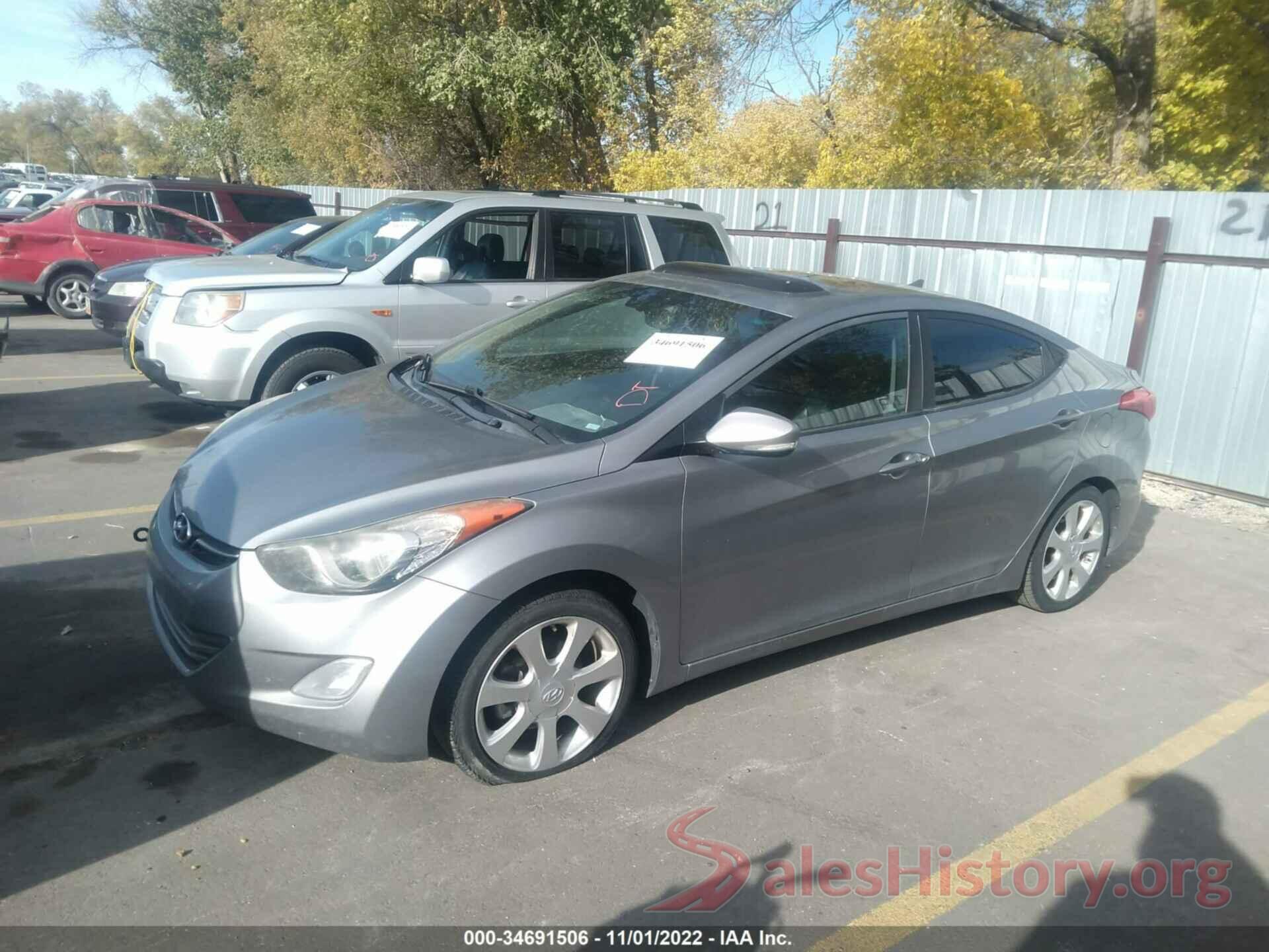 KMHDH4AE8DU916642 2013 HYUNDAI ELANTRA