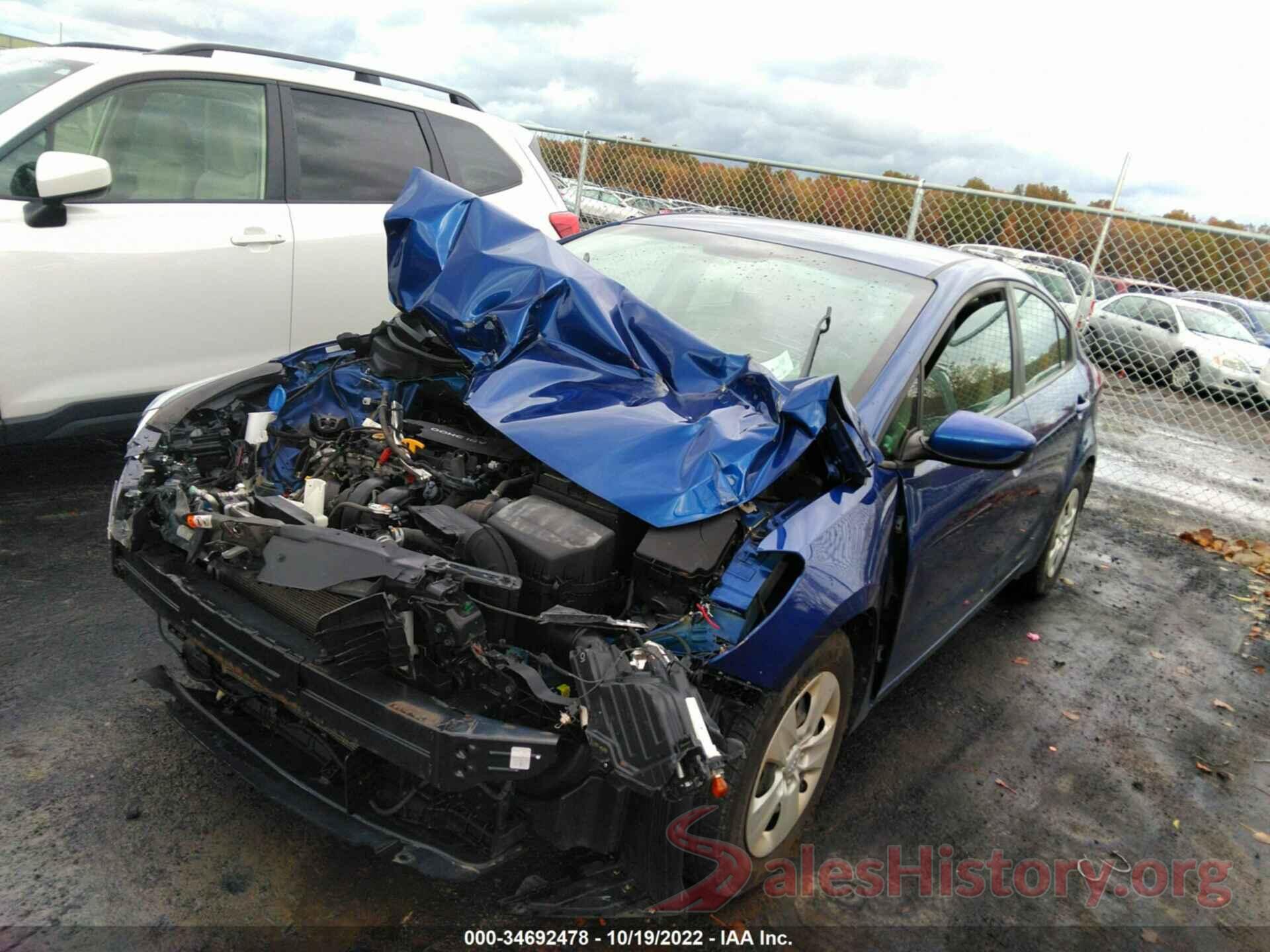 3KPFK4A70JE188423 2018 KIA FORTE