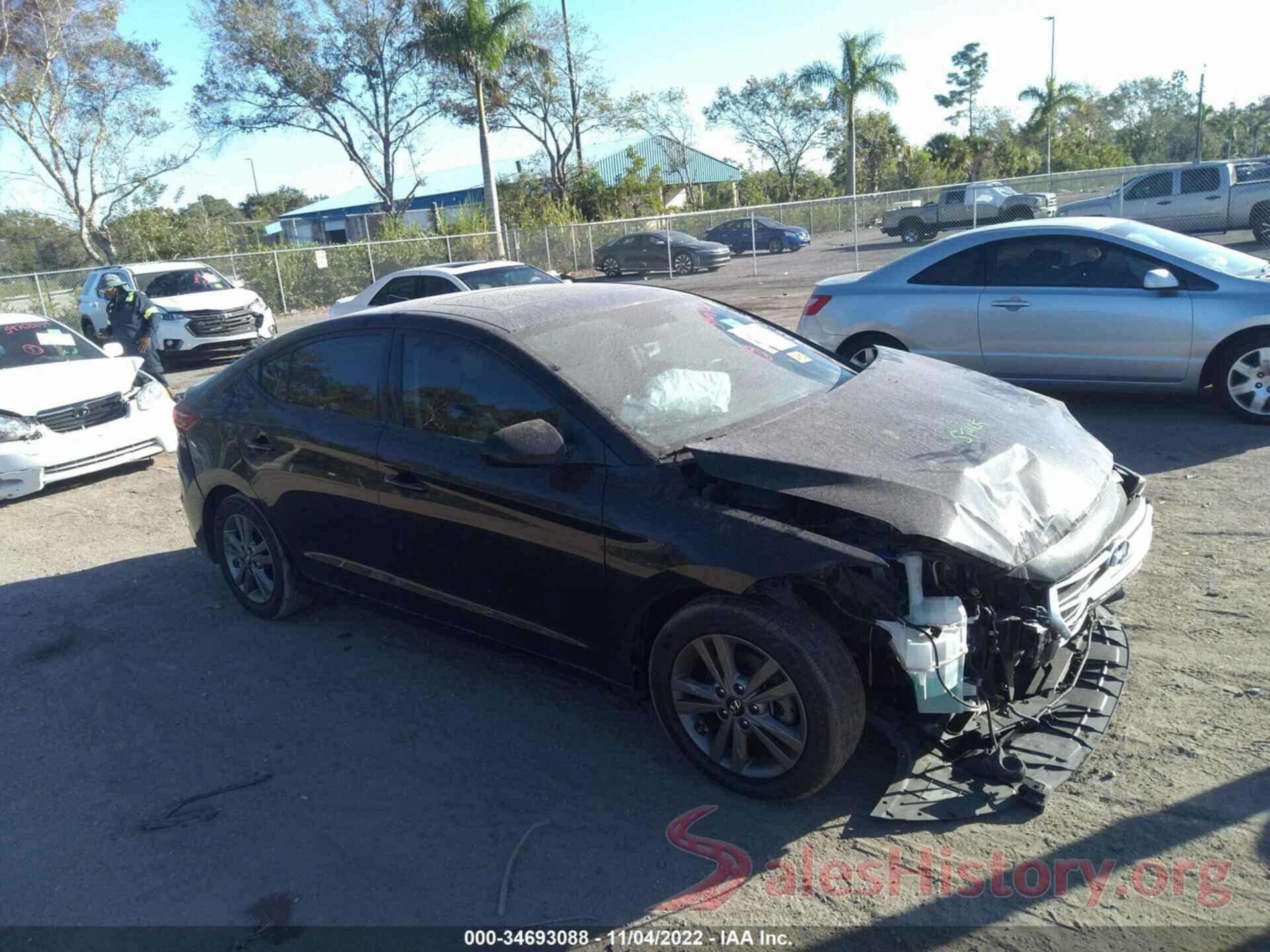 5NPD84LF7JH307459 2018 HYUNDAI ELANTRA