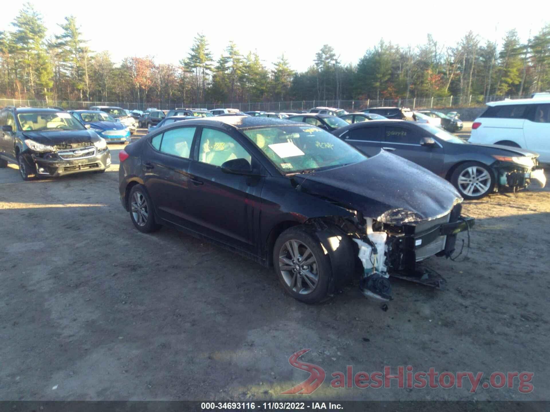 5NPD84LF4JH245549 2018 HYUNDAI ELANTRA