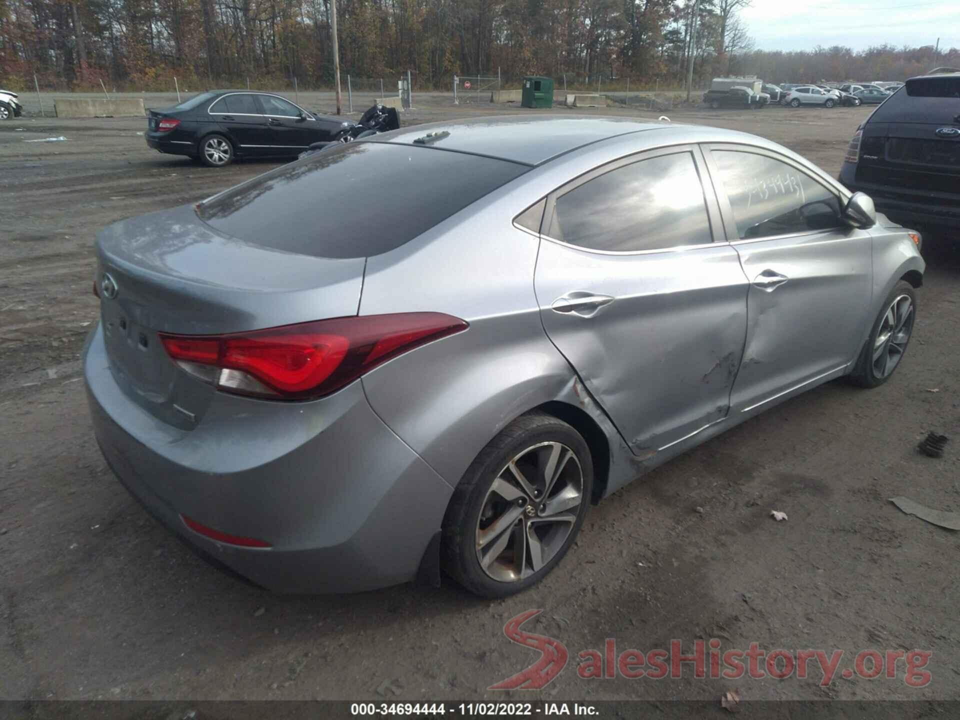 5NPDH4AE2FH596574 2015 HYUNDAI ELANTRA