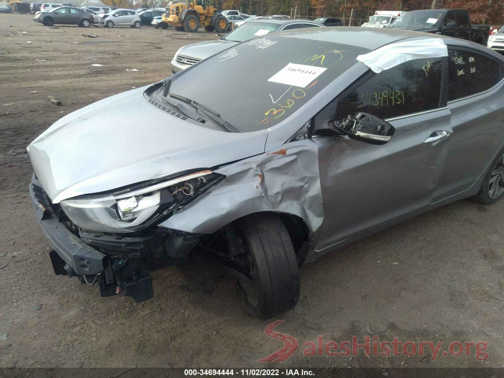 5NPDH4AE2FH596574 2015 HYUNDAI ELANTRA