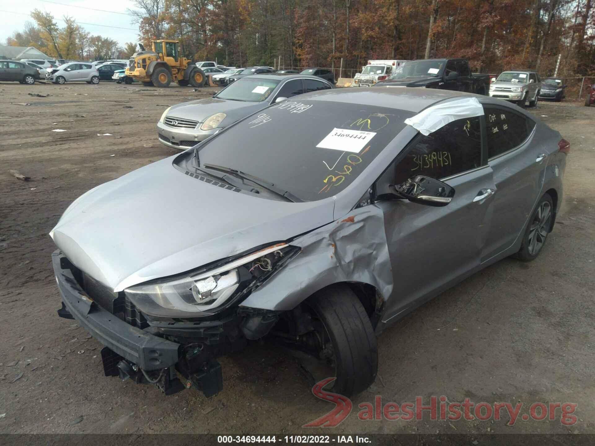 5NPDH4AE2FH596574 2015 HYUNDAI ELANTRA