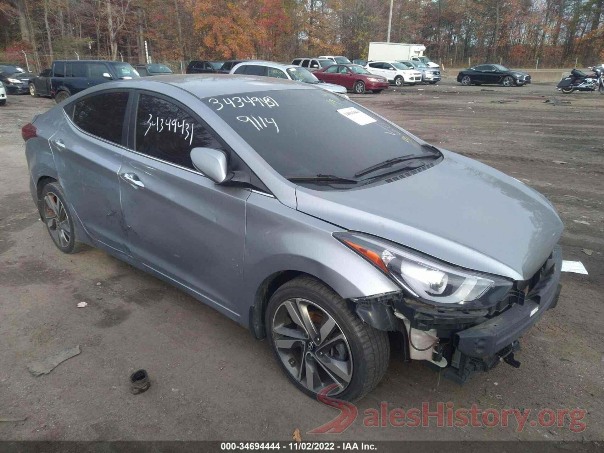 5NPDH4AE2FH596574 2015 HYUNDAI ELANTRA