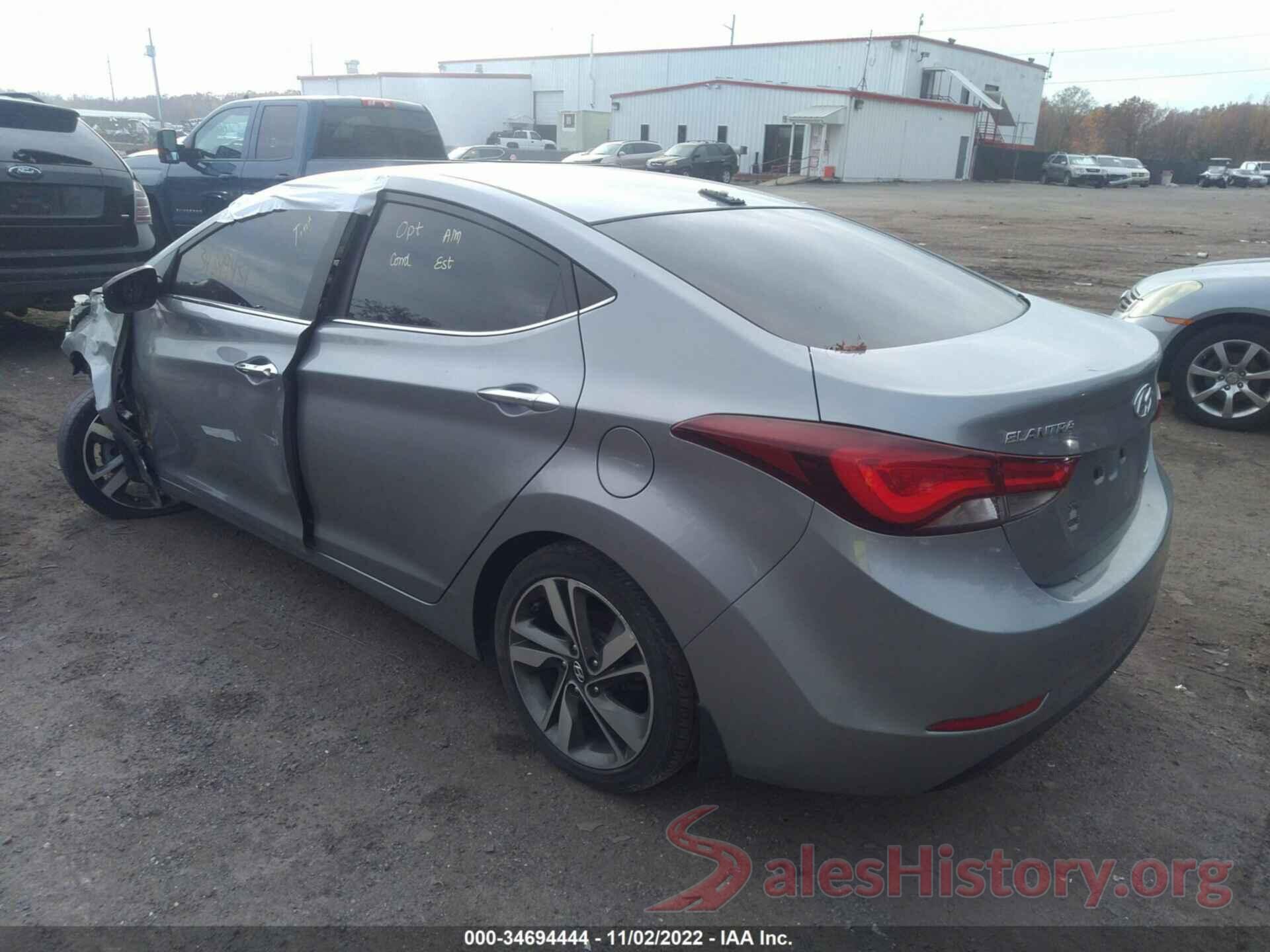 5NPDH4AE2FH596574 2015 HYUNDAI ELANTRA