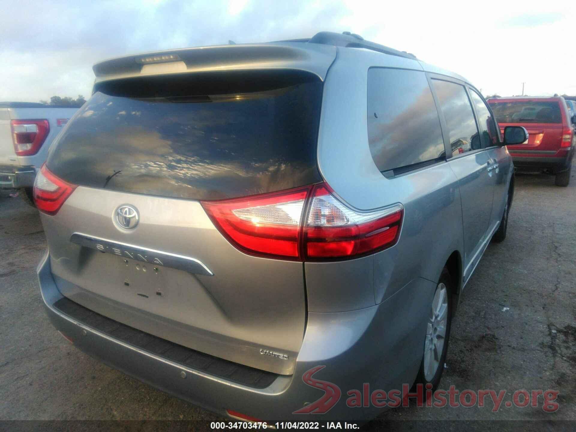 5TDYK3DCXGS764268 2016 TOYOTA SIENNA