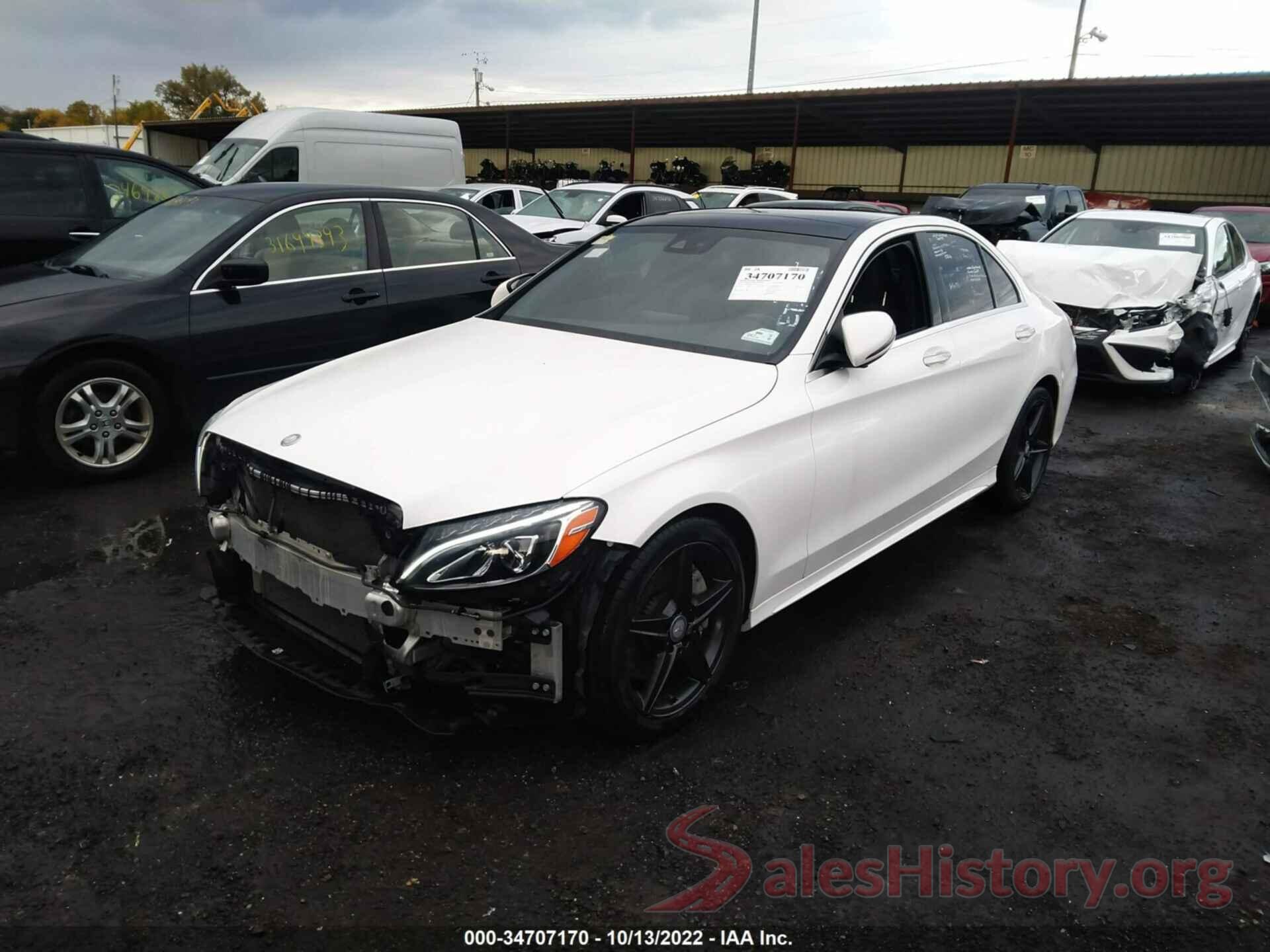 55SWF4KB4GU145762 2016 MERCEDES-BENZ C-CLASS