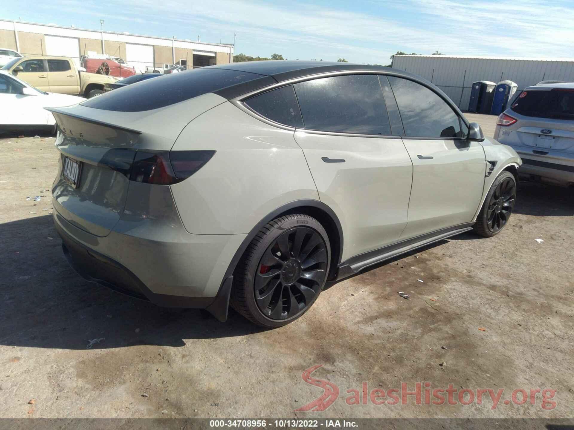 5YJYGDEF5MF121665 2021 TESLA MODEL Y