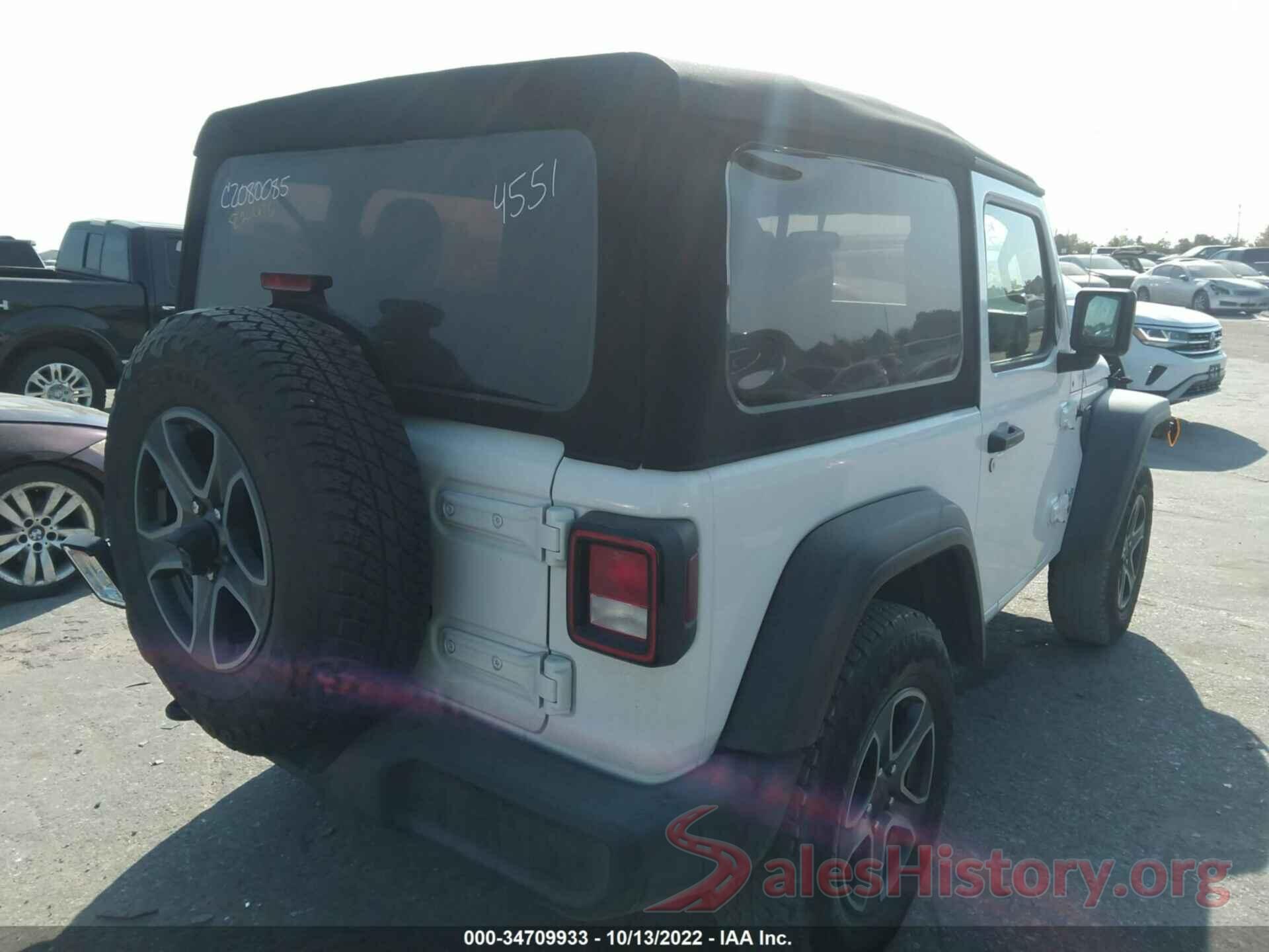 1C4GJXAN2KW574551 2019 JEEP WRANGLER