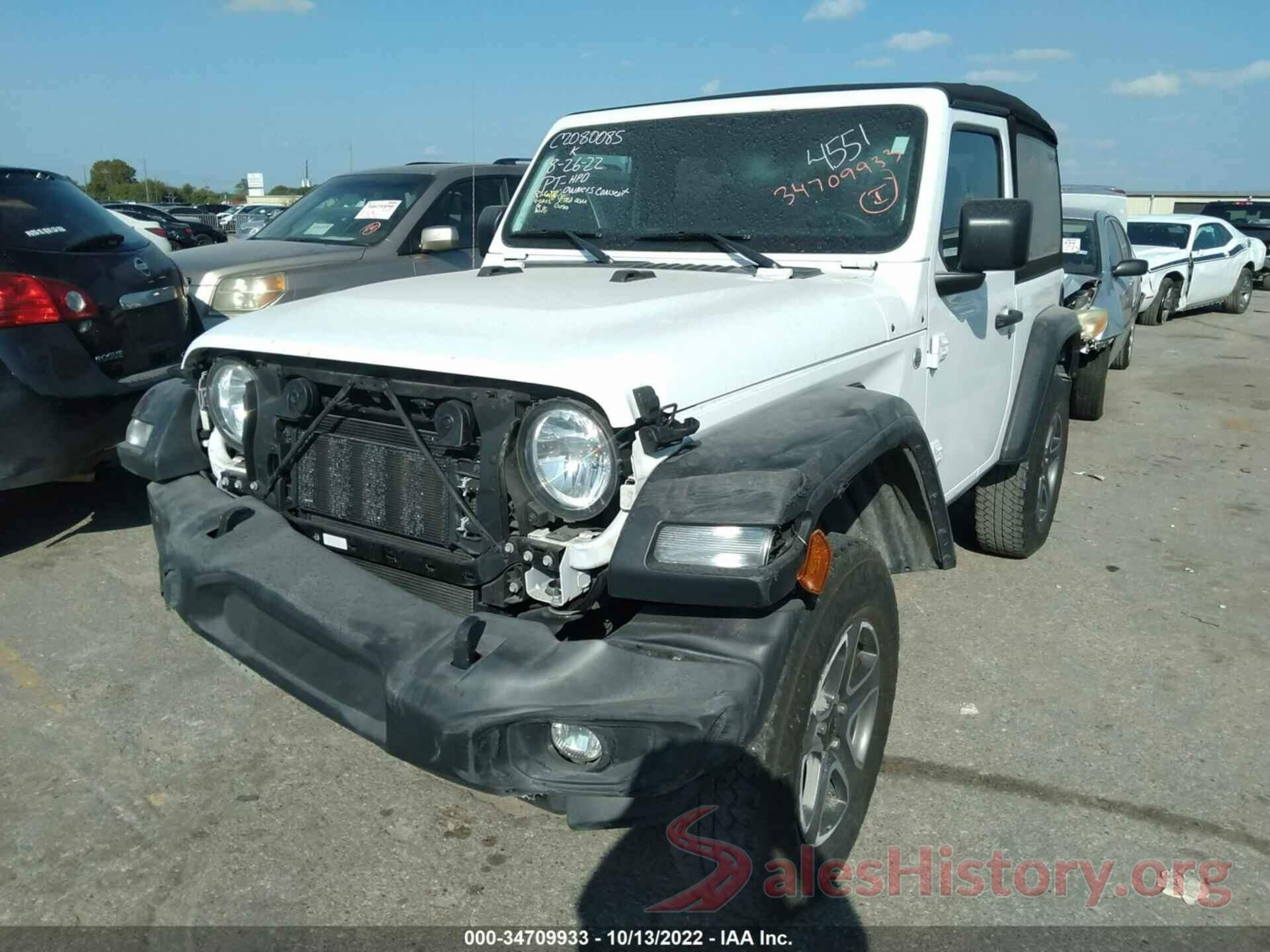 1C4GJXAN2KW574551 2019 JEEP WRANGLER