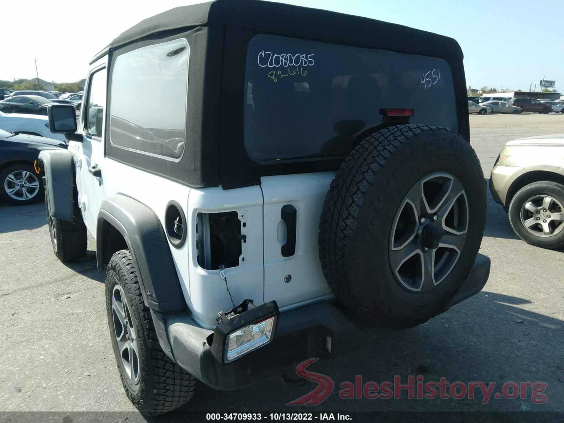 1C4GJXAN2KW574551 2019 JEEP WRANGLER