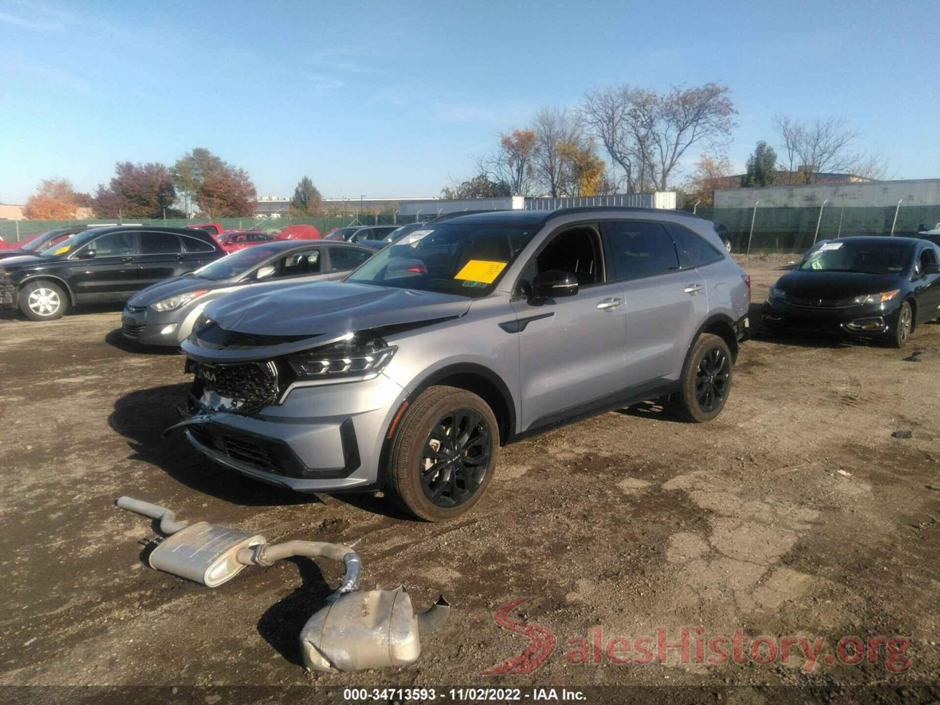 5XYRKDLF7NG071397 2022 KIA SORENTO