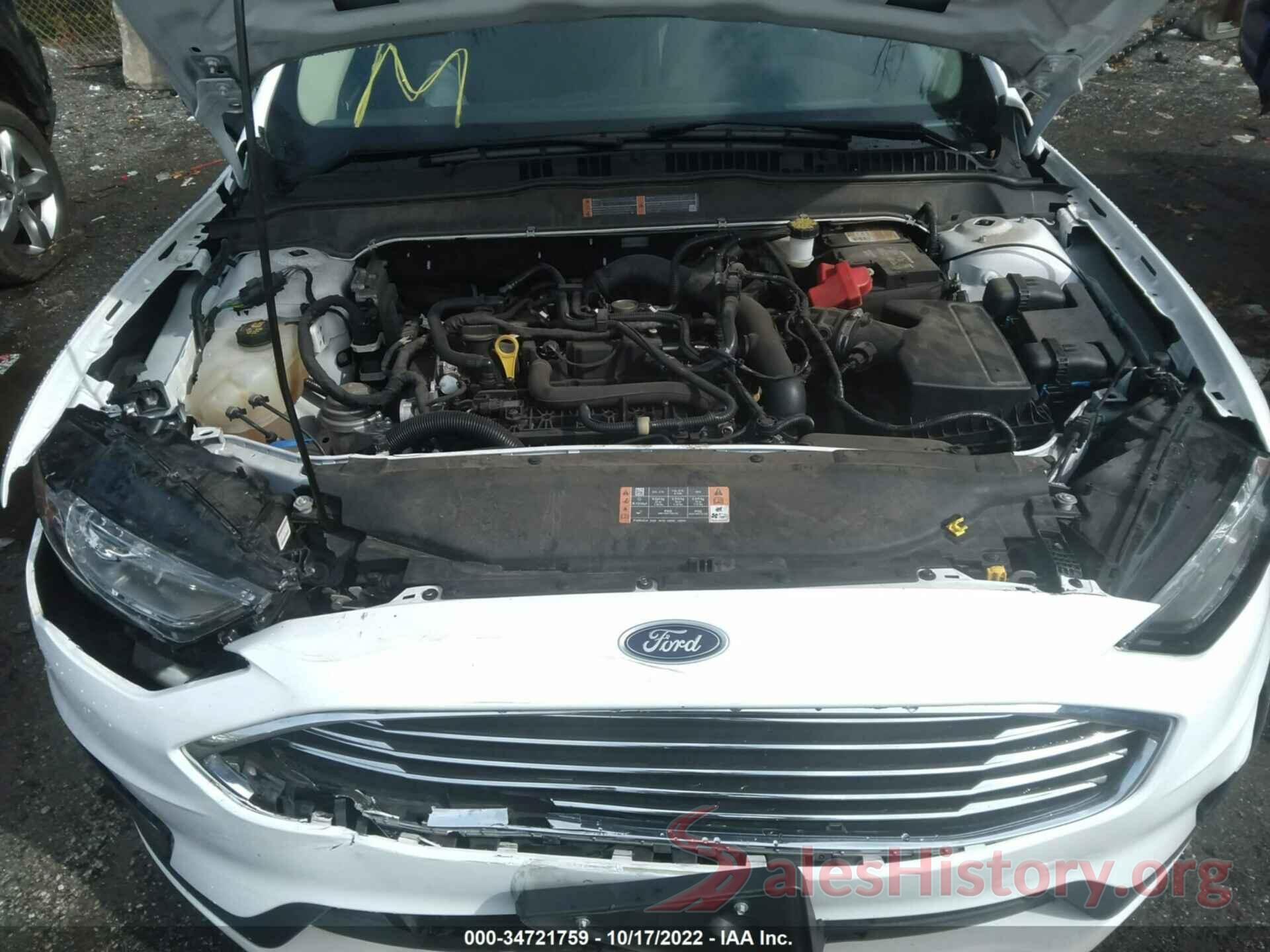 3FA6P0HD6LR161766 2020 FORD FUSION