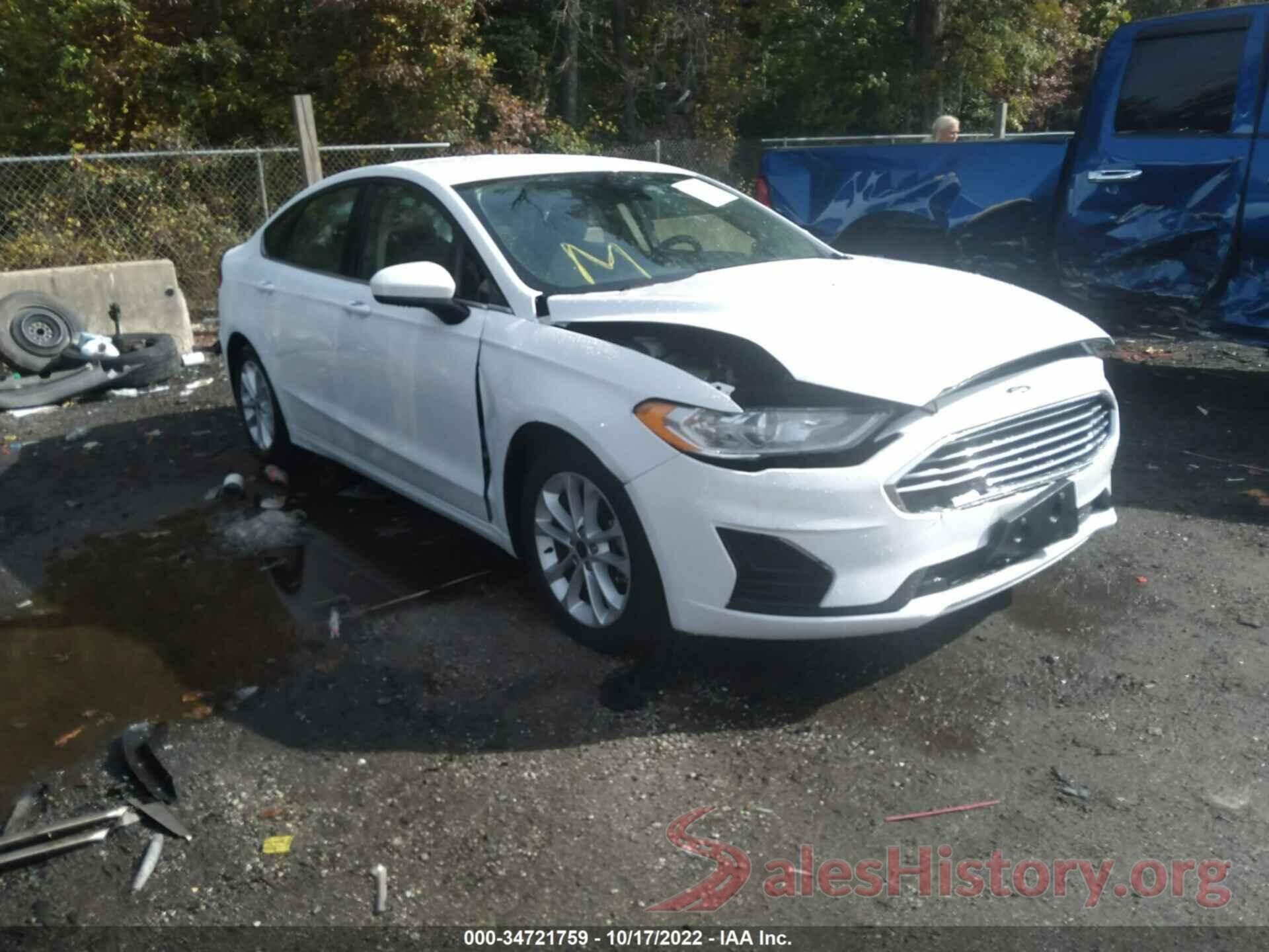 3FA6P0HD6LR161766 2020 FORD FUSION