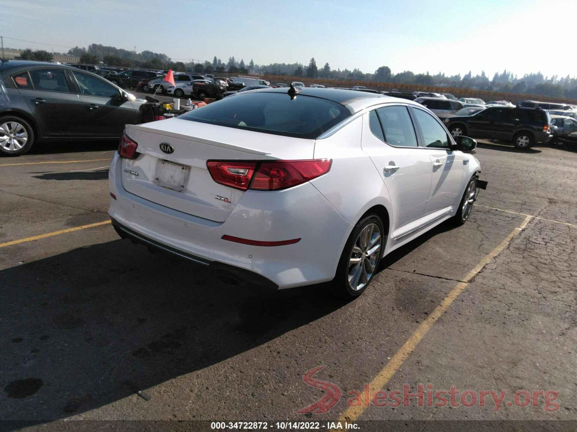 5XXGR4A6XFG510121 2015 KIA OPTIMA