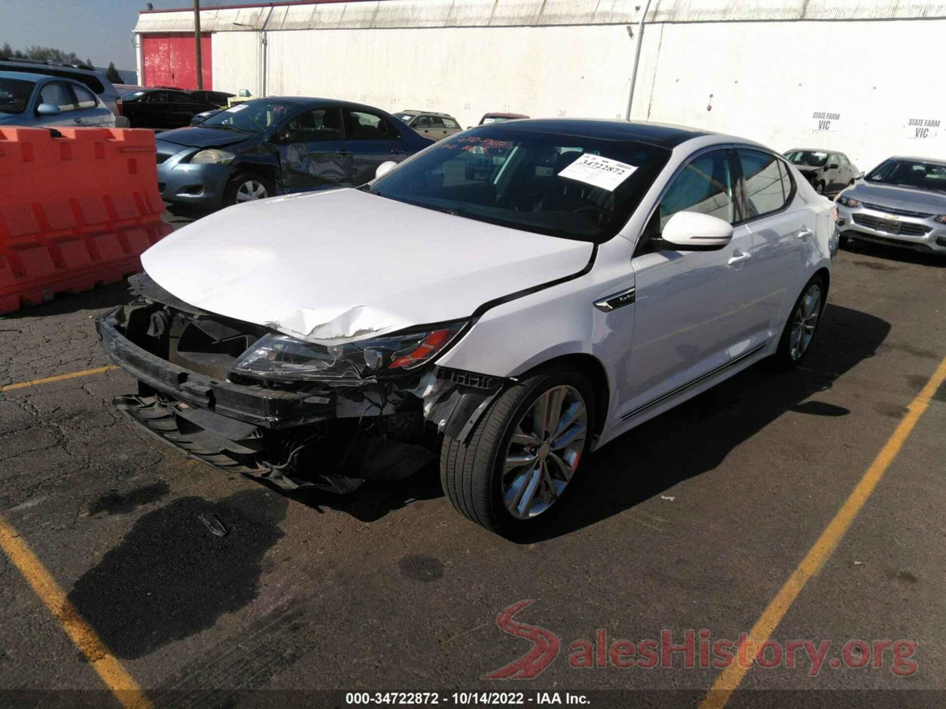 5XXGR4A6XFG510121 2015 KIA OPTIMA