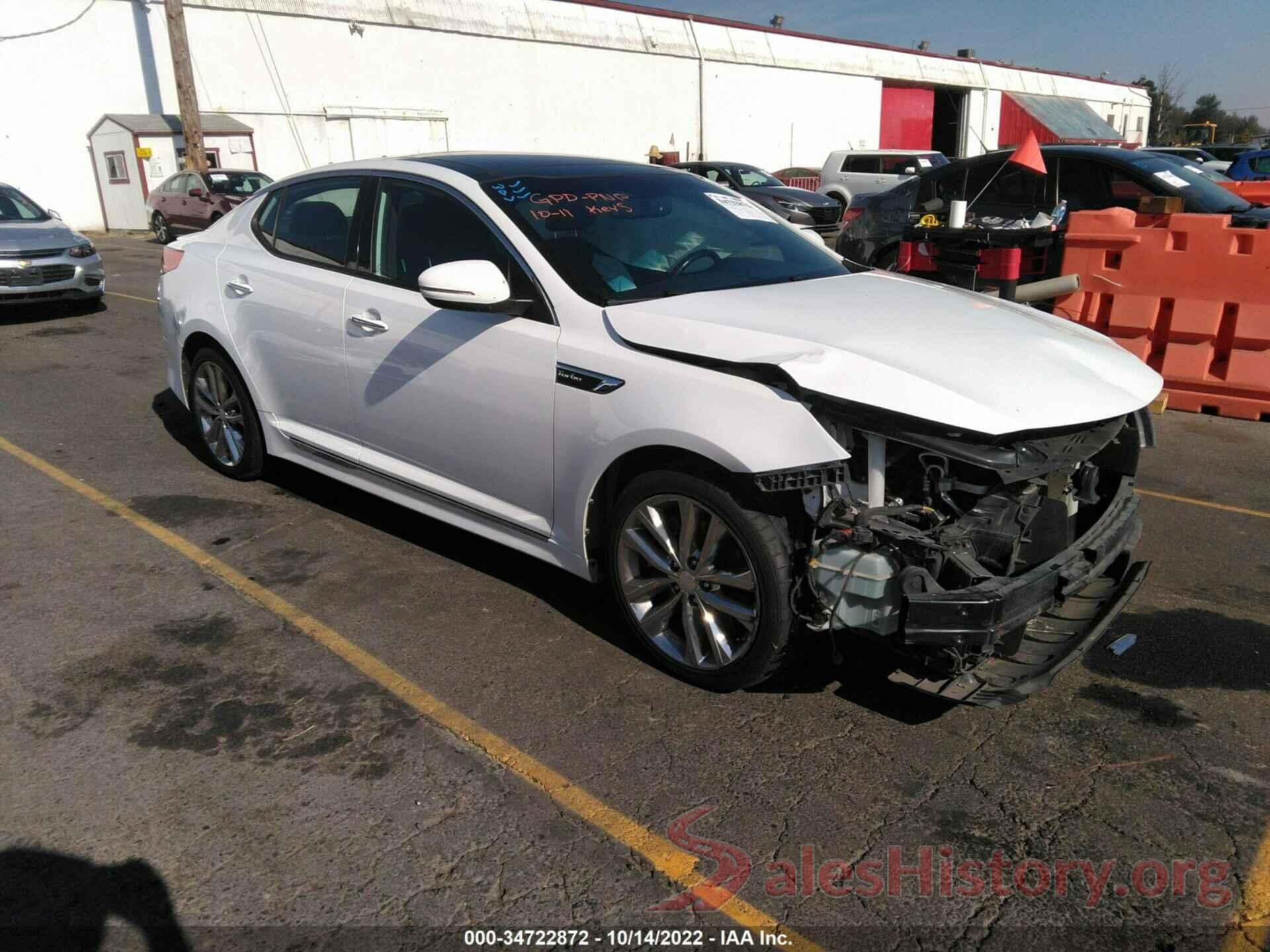 5XXGR4A6XFG510121 2015 KIA OPTIMA