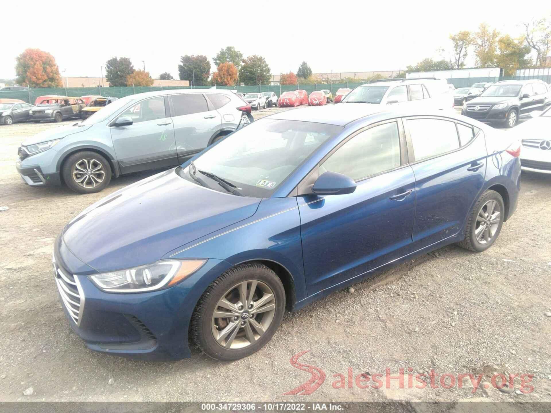 5NPD84LF7HH159565 2017 HYUNDAI ELANTRA