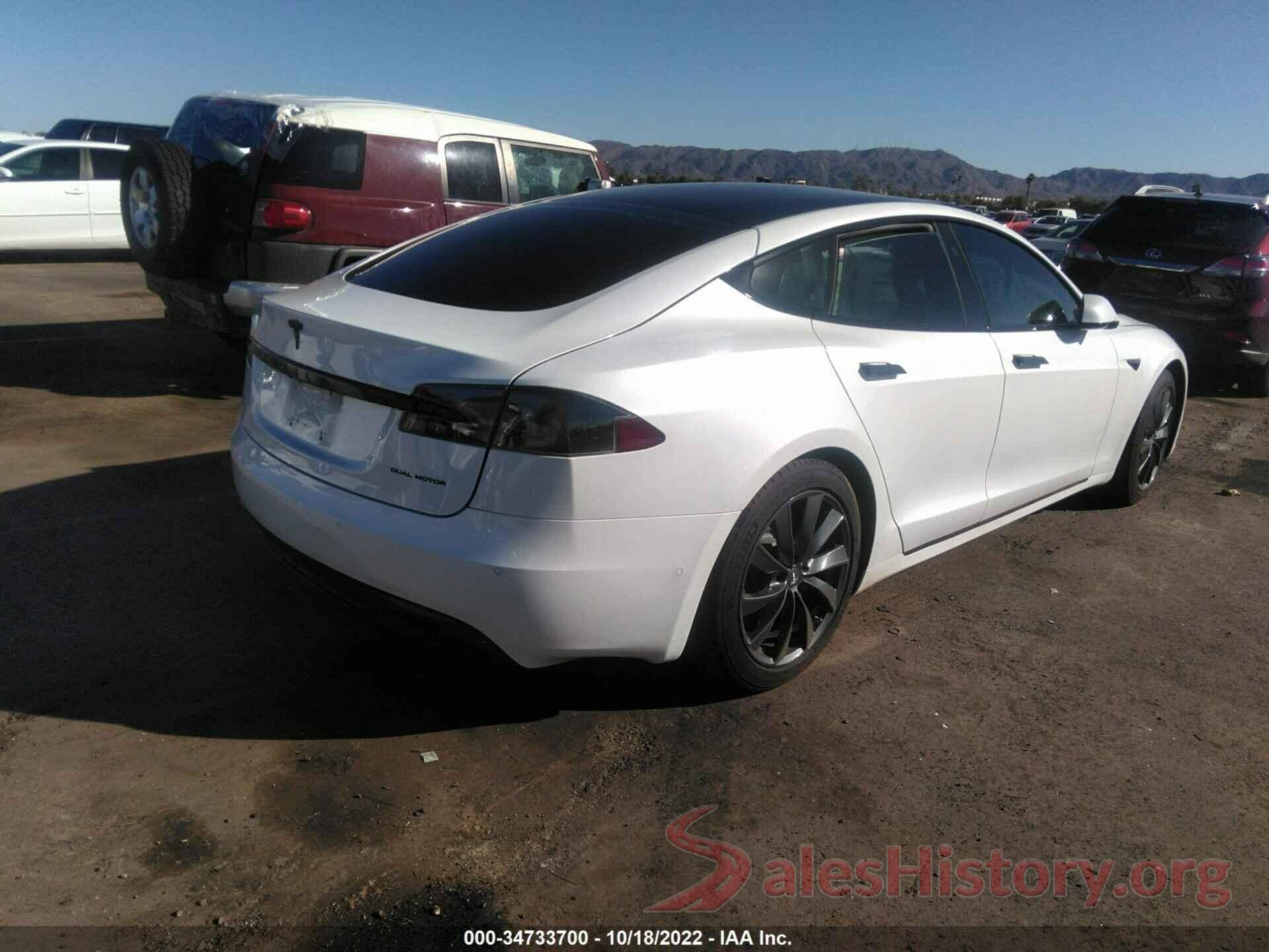 5YJSA1E24LF402065 2020 TESLA MODEL S