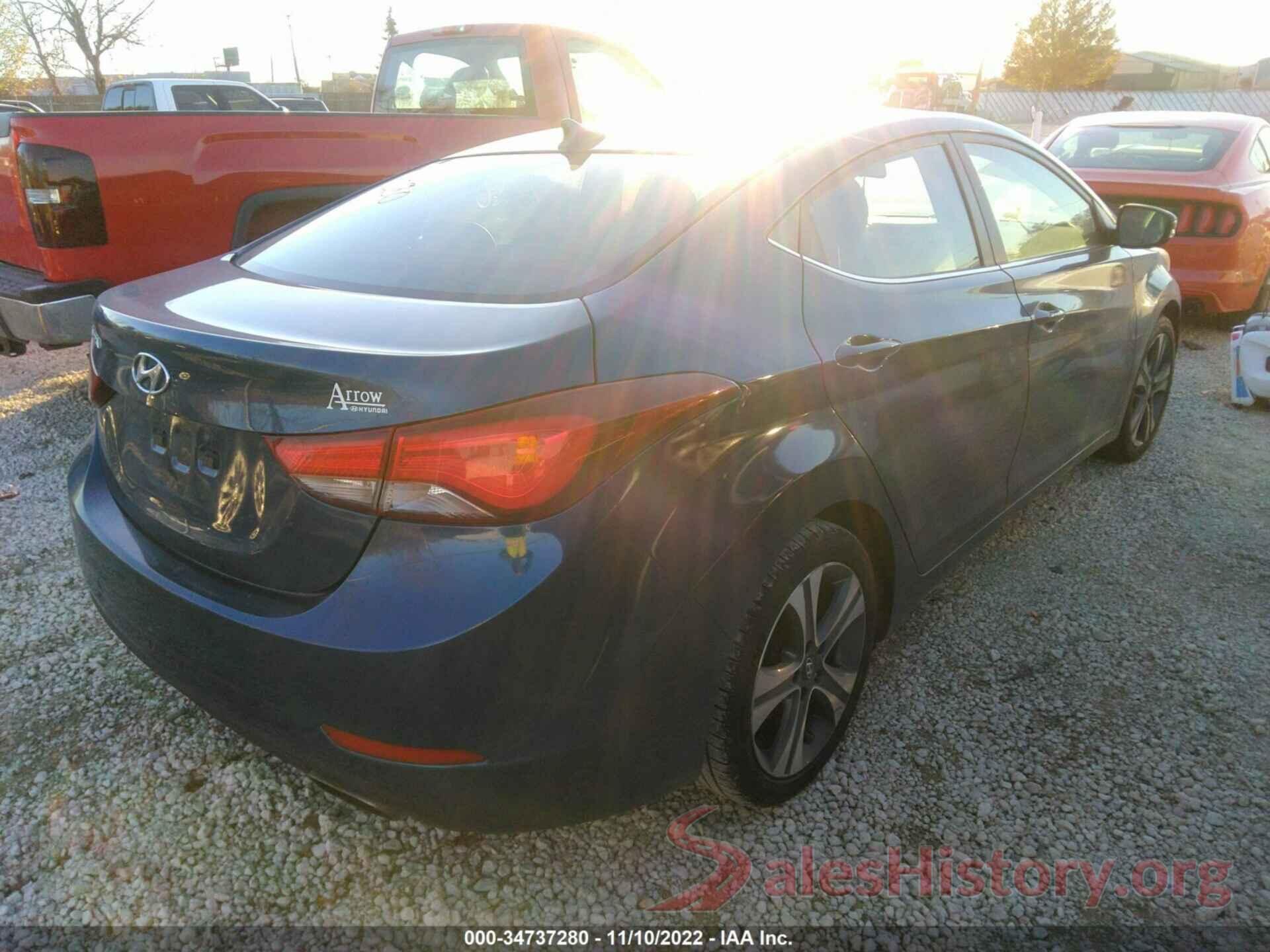 KMHDH4AH0EU149834 2014 HYUNDAI ELANTRA