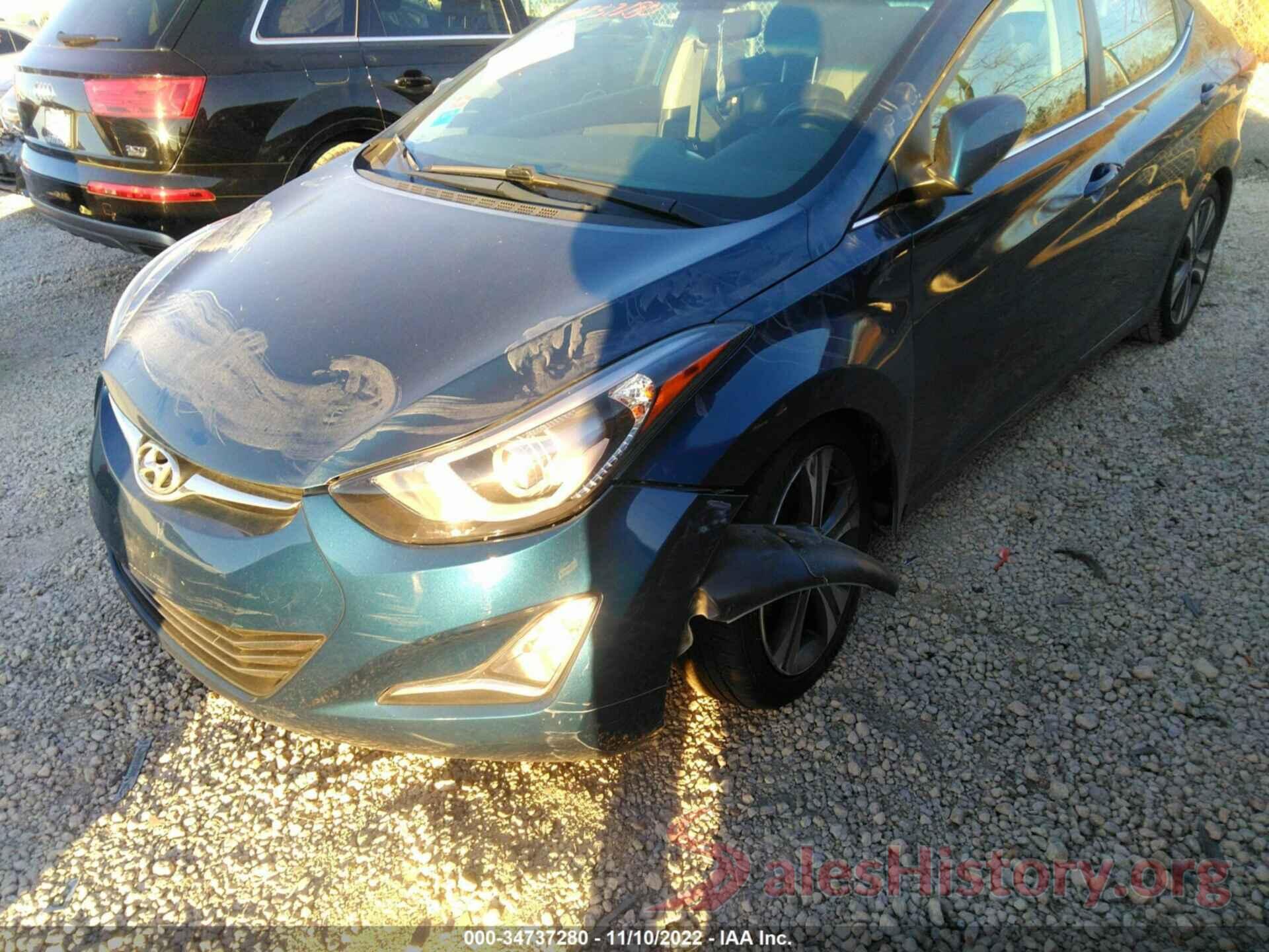 KMHDH4AH0EU149834 2014 HYUNDAI ELANTRA