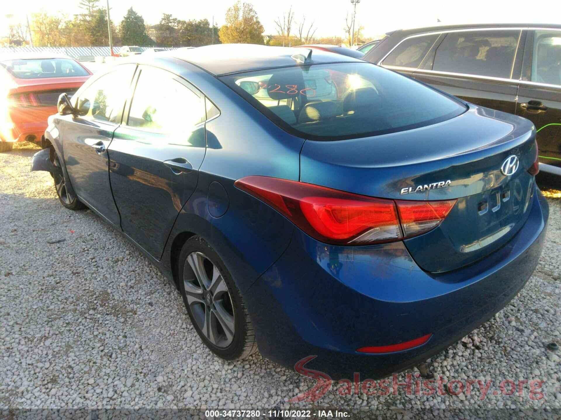 KMHDH4AH0EU149834 2014 HYUNDAI ELANTRA