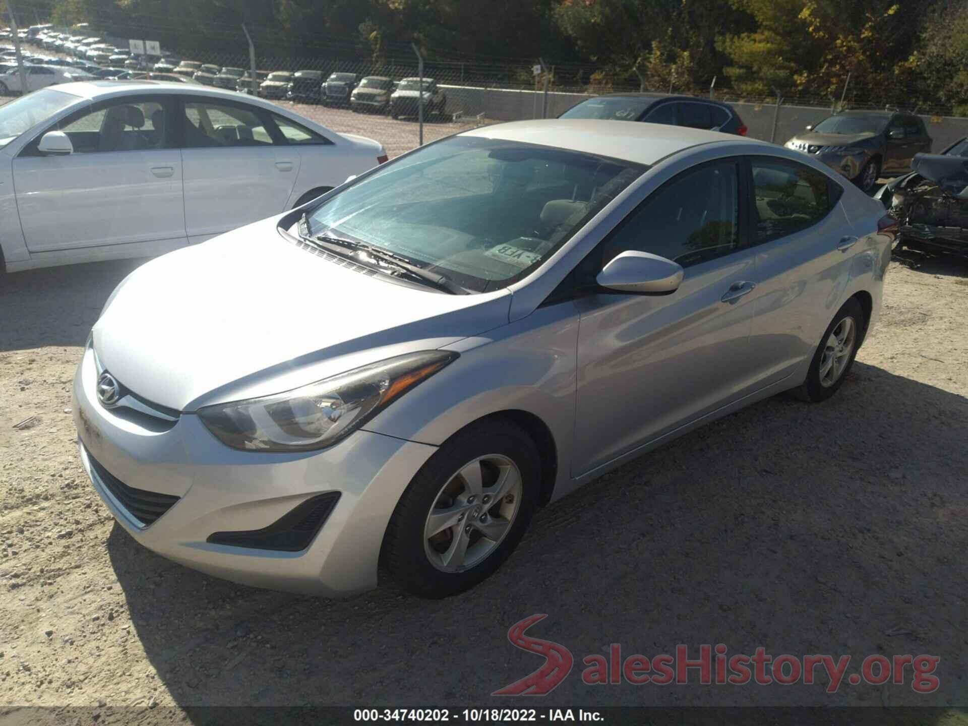 KMHDH4AE4EU186097 2014 HYUNDAI ELANTRA