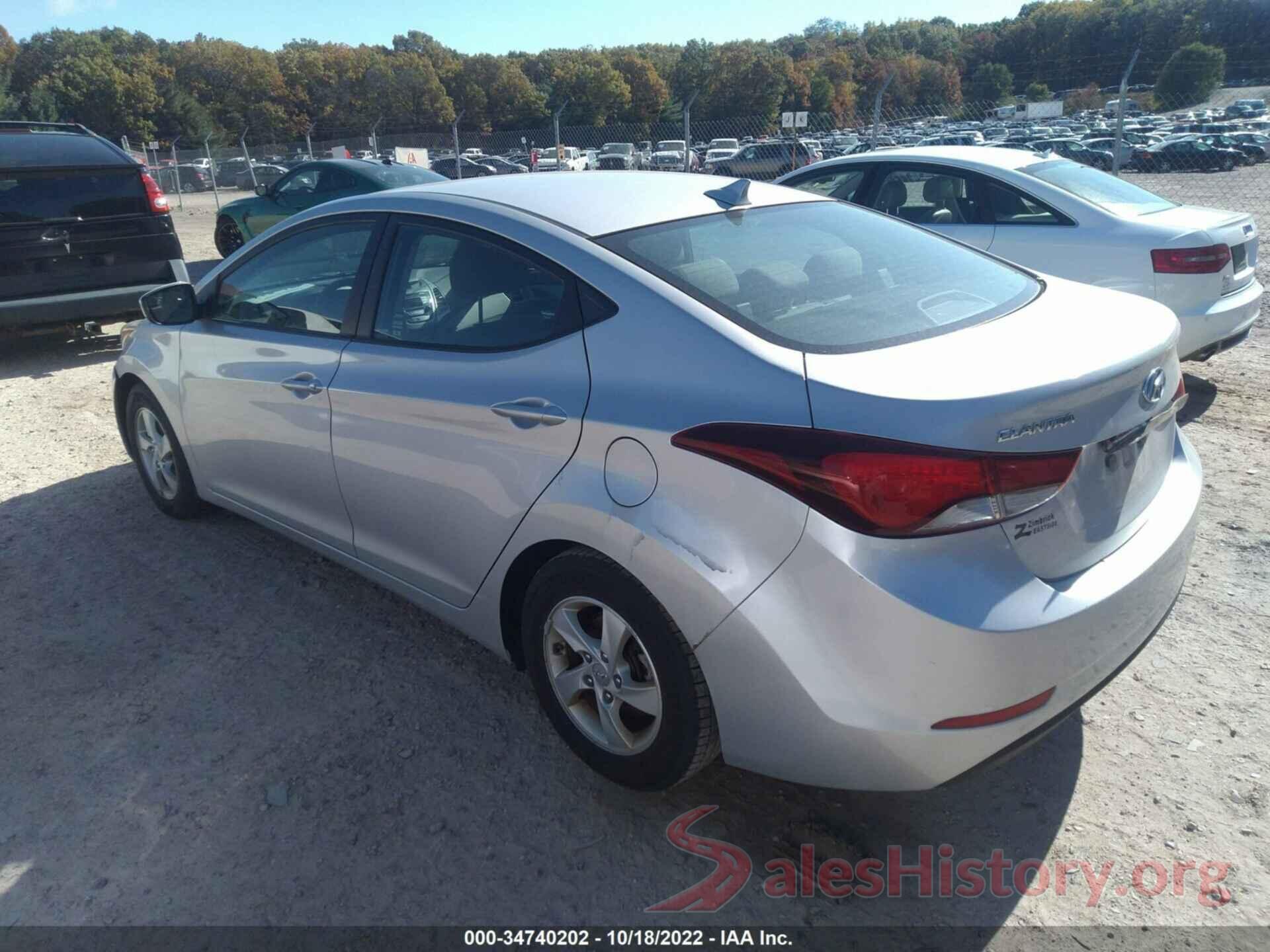 KMHDH4AE4EU186097 2014 HYUNDAI ELANTRA