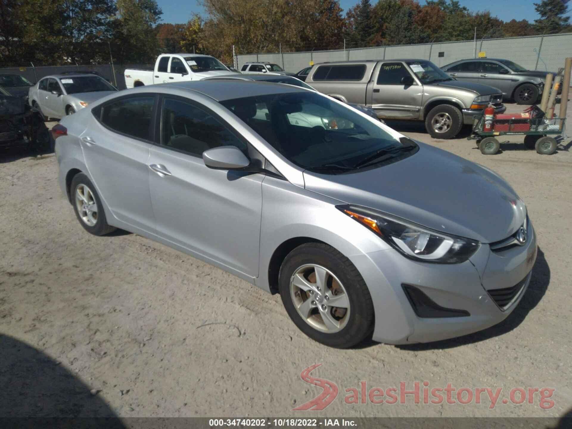 KMHDH4AE4EU186097 2014 HYUNDAI ELANTRA