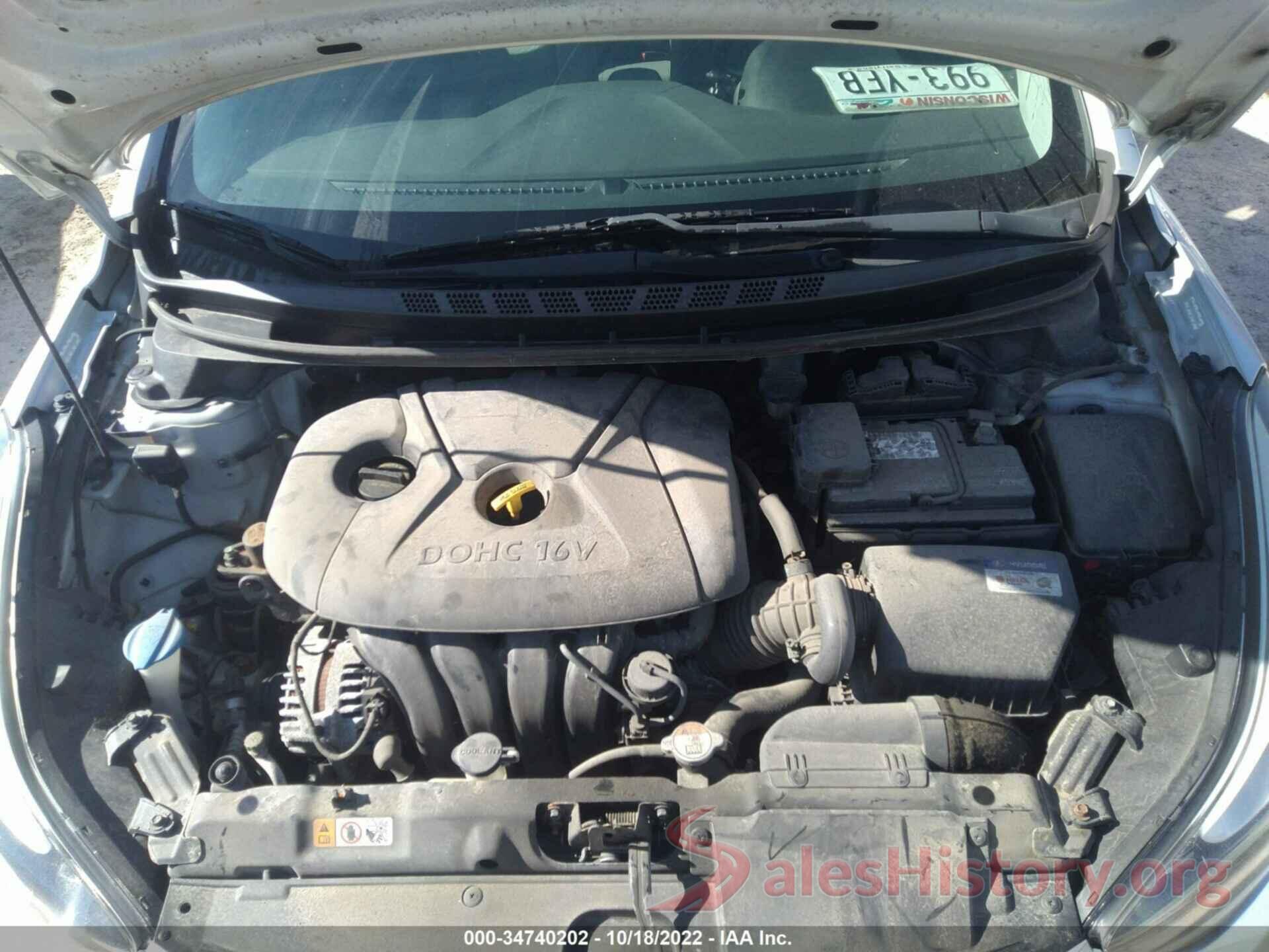 KMHDH4AE4EU186097 2014 HYUNDAI ELANTRA