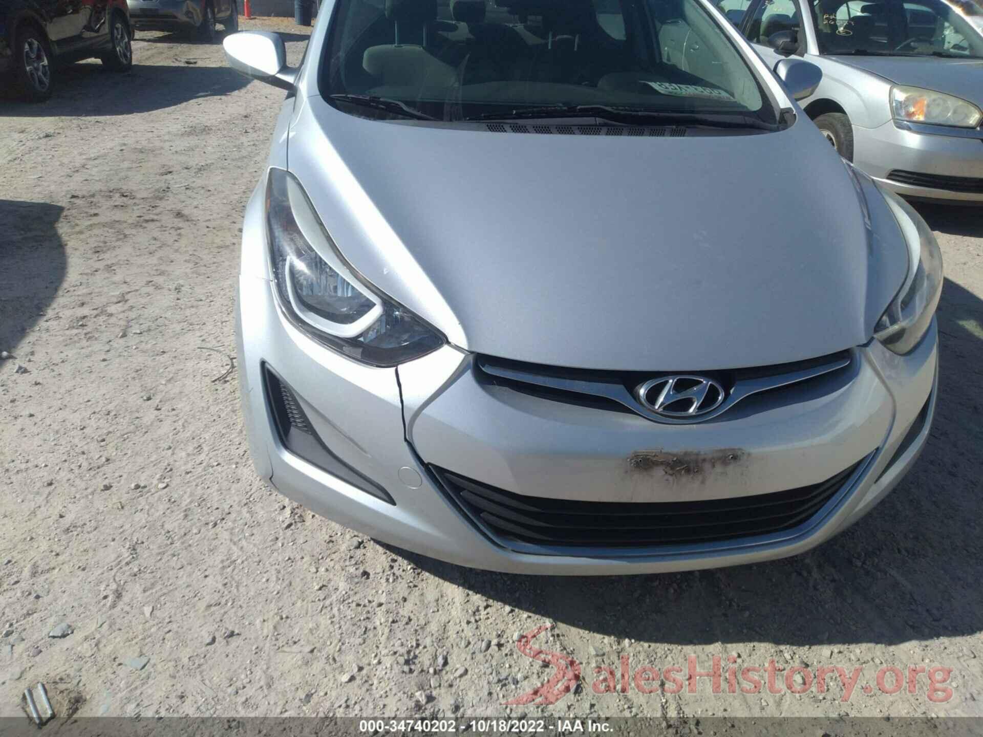 KMHDH4AE4EU186097 2014 HYUNDAI ELANTRA