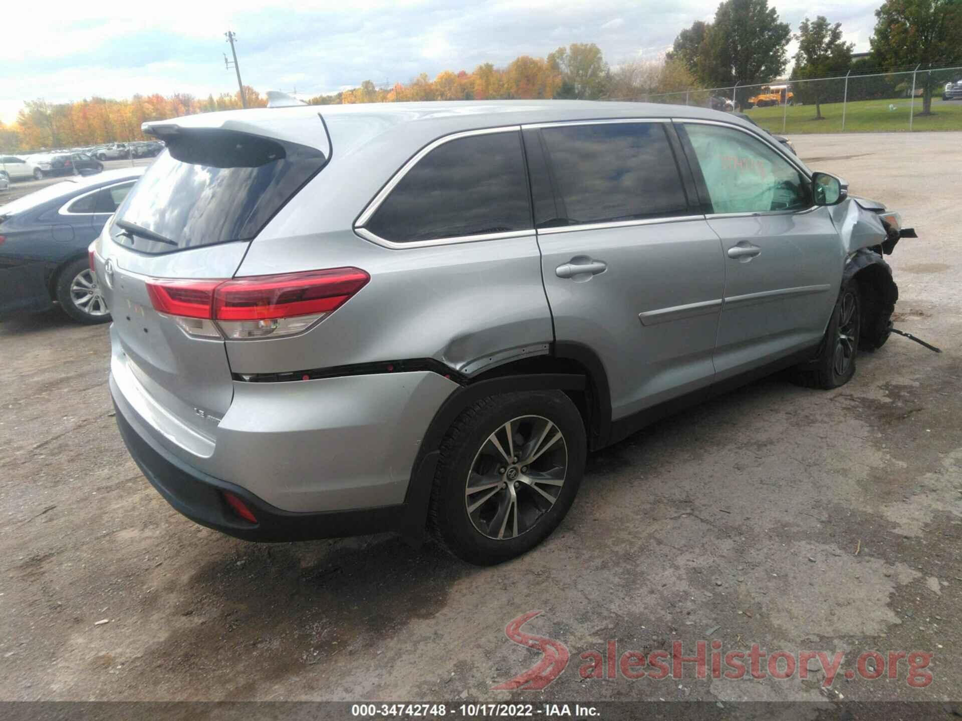 5TDBZRFH3KS942320 2019 TOYOTA HIGHLANDER