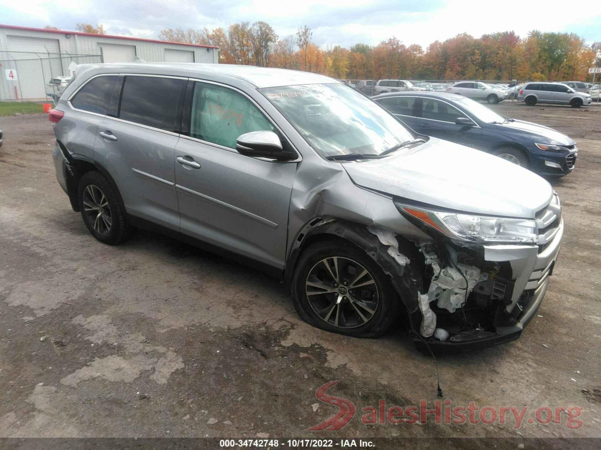 5TDBZRFH3KS942320 2019 TOYOTA HIGHLANDER