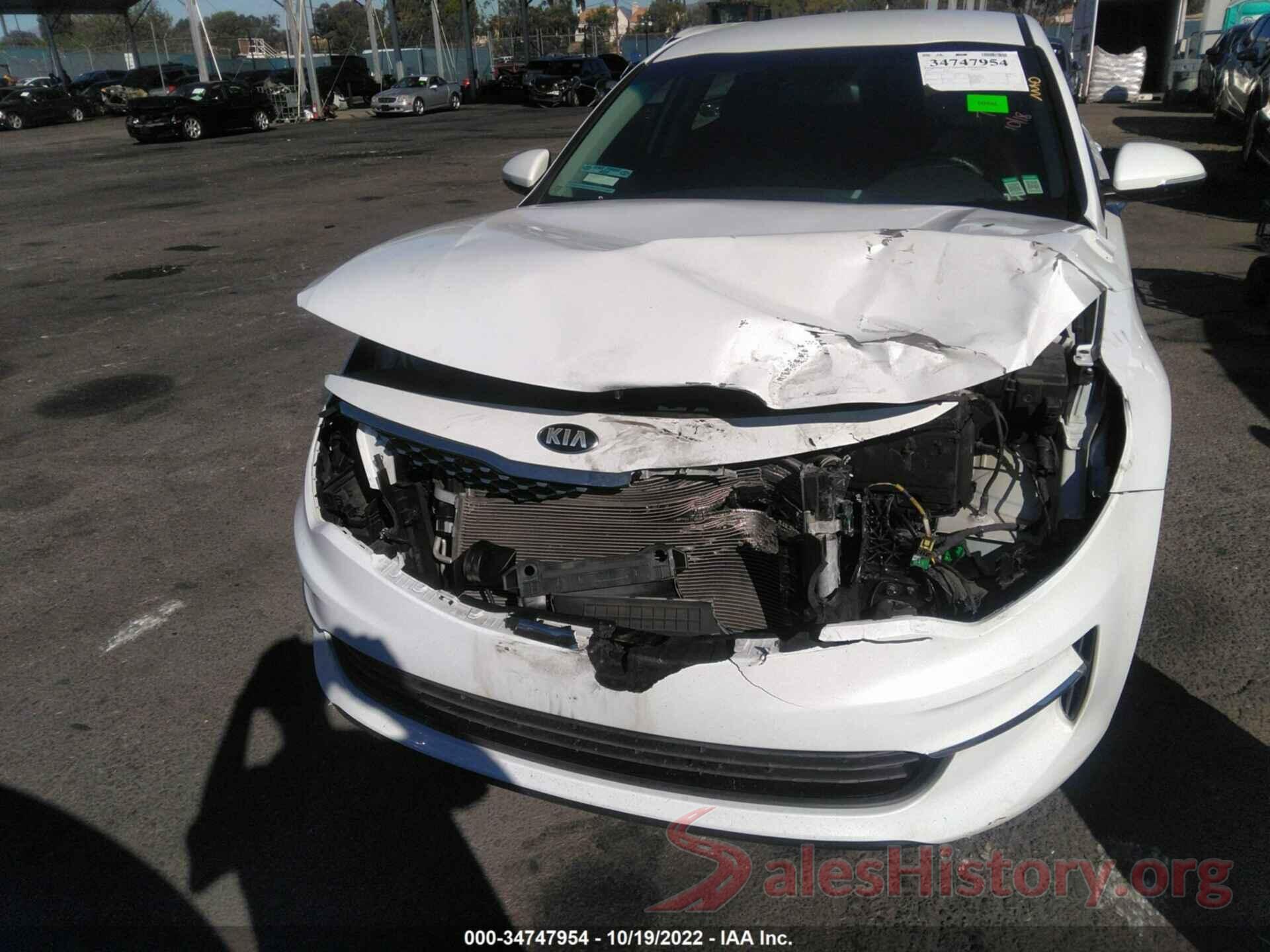 5XXGU4L36JG223854 2018 KIA OPTIMA