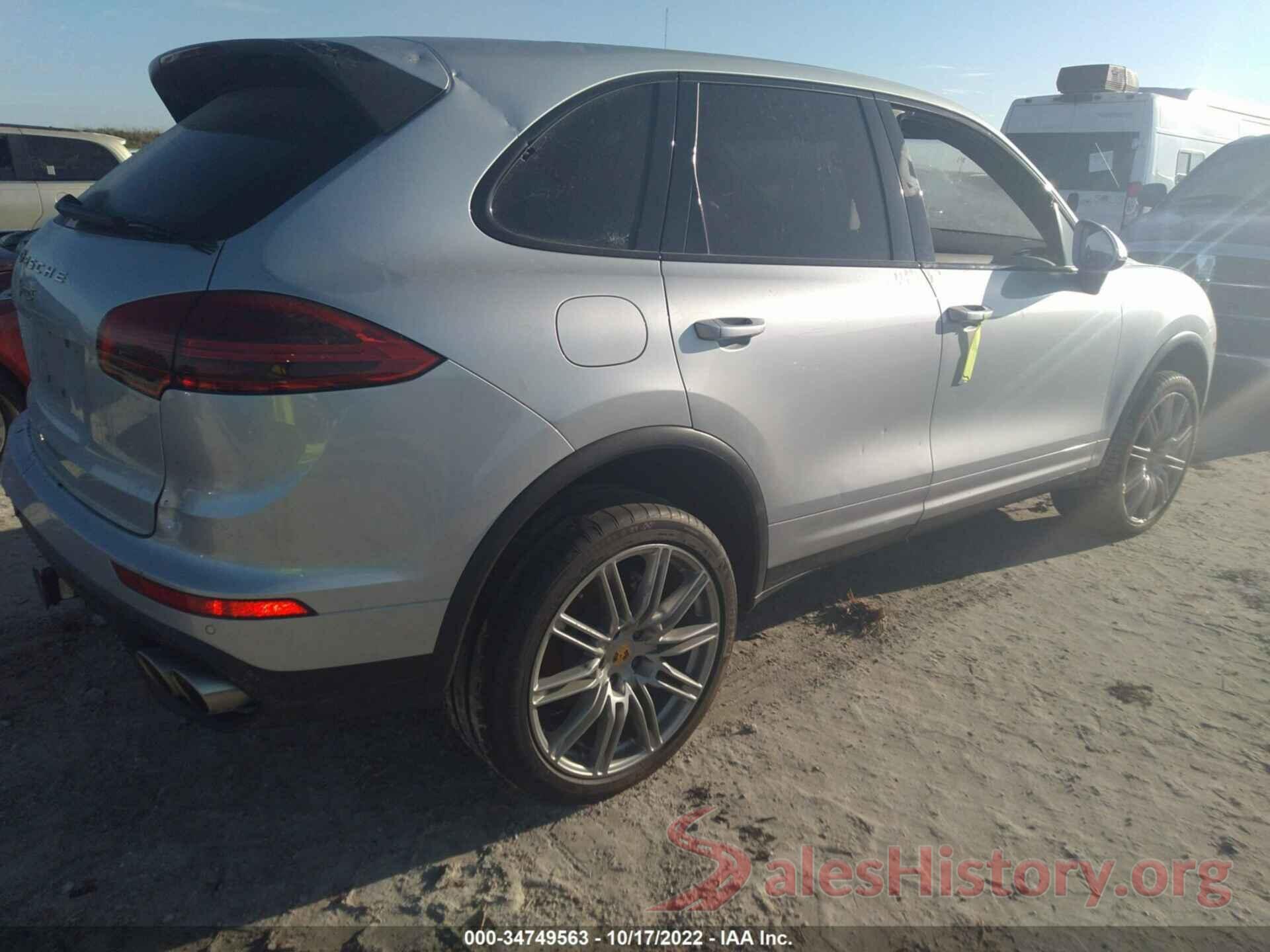 WP1AB2A22GLA92939 2016 PORSCHE CAYENNE