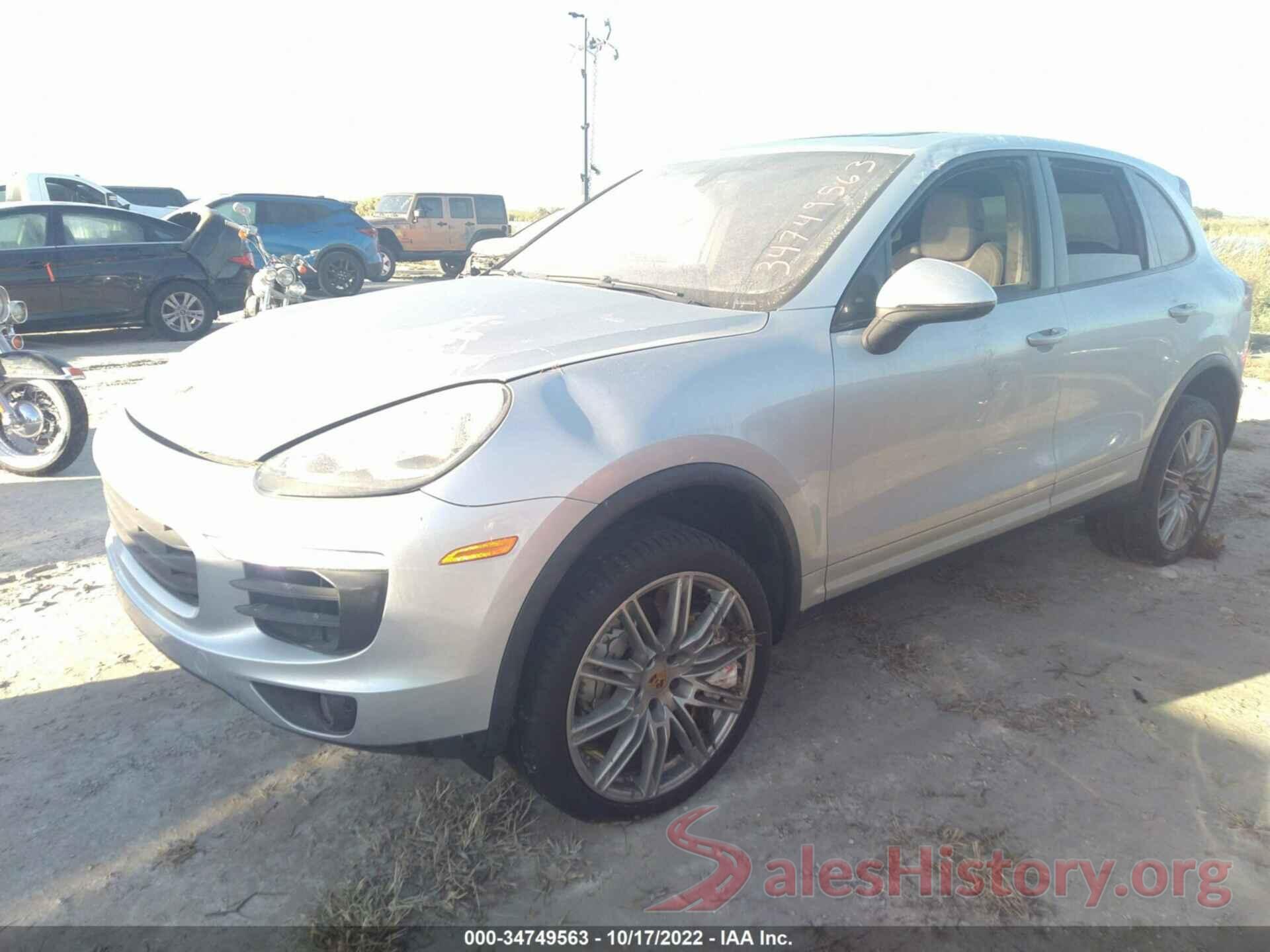 WP1AB2A22GLA92939 2016 PORSCHE CAYENNE