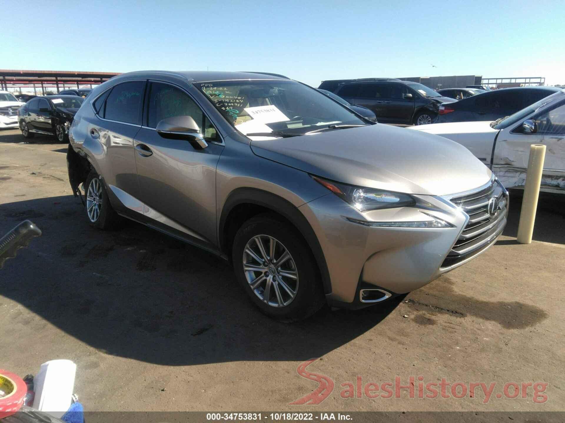 JTJYARBZ9H2066401 2017 LEXUS NX