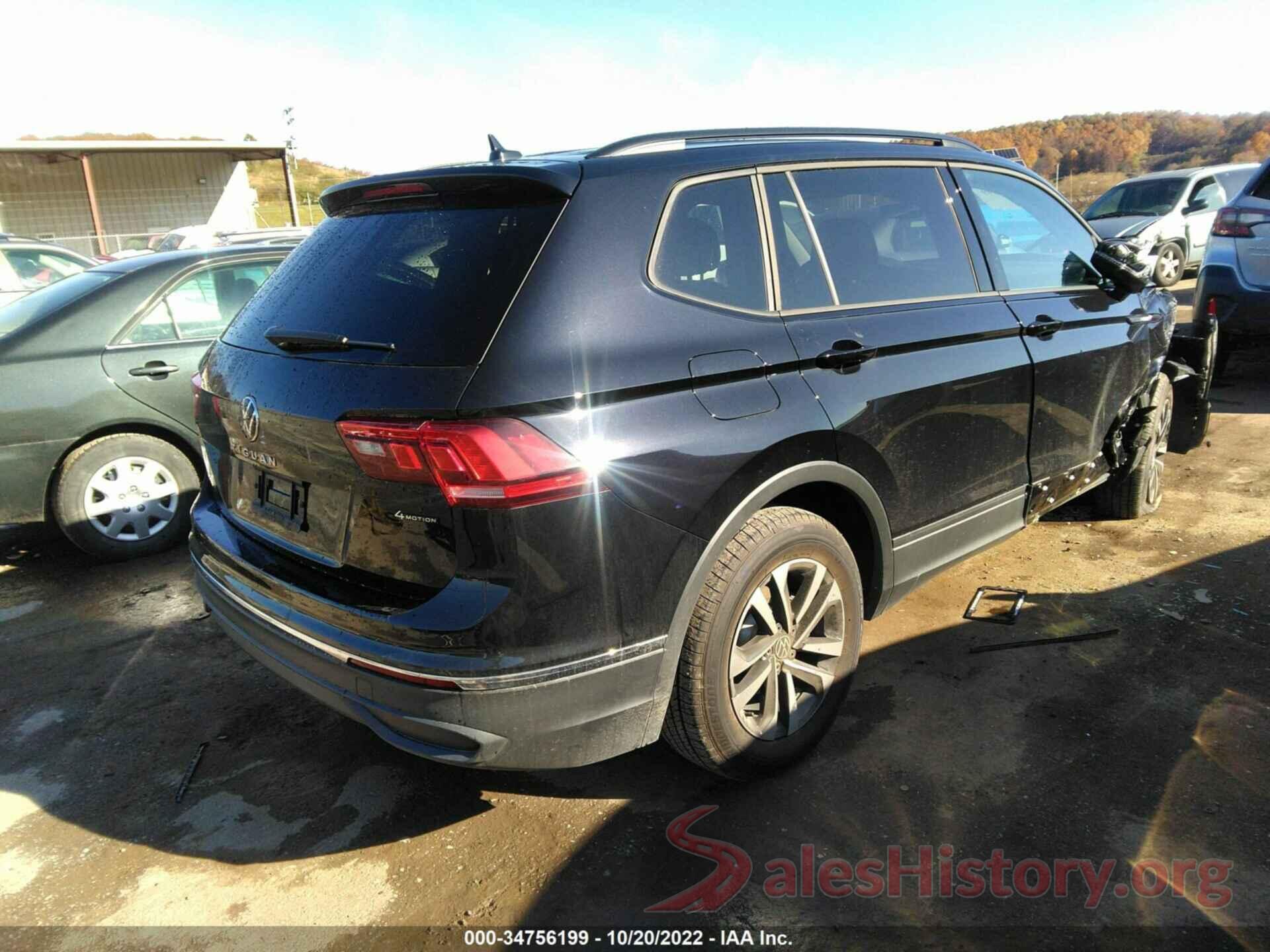 3VV0B7AX1NM139462 2022 VOLKSWAGEN TIGUAN