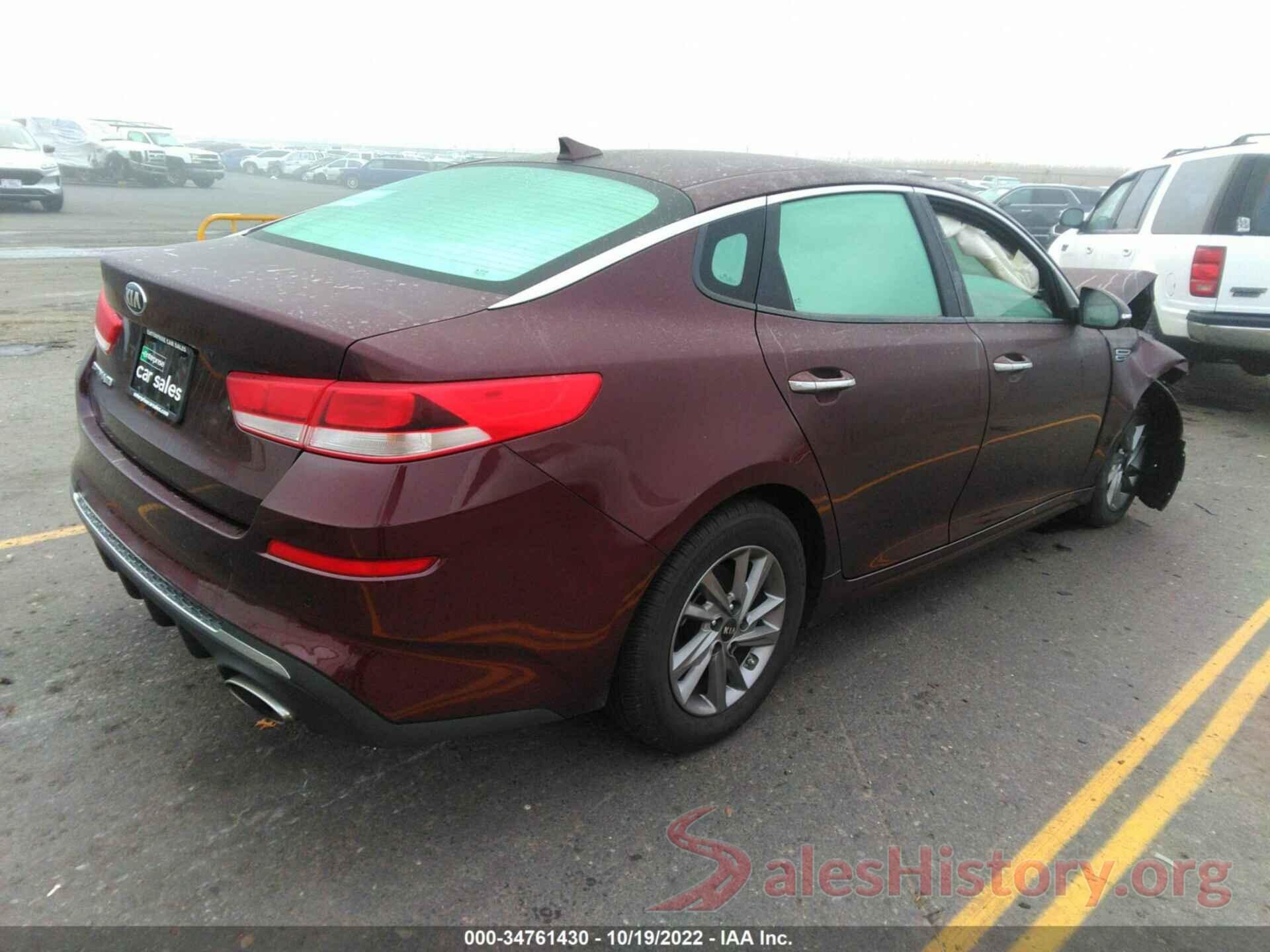 5XXGT4L31LG433414 2020 KIA OPTIMA