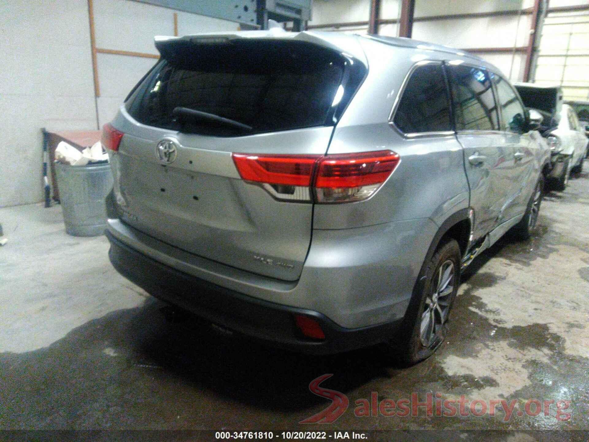 5TDJZRFHXJS875242 2018 TOYOTA HIGHLANDER